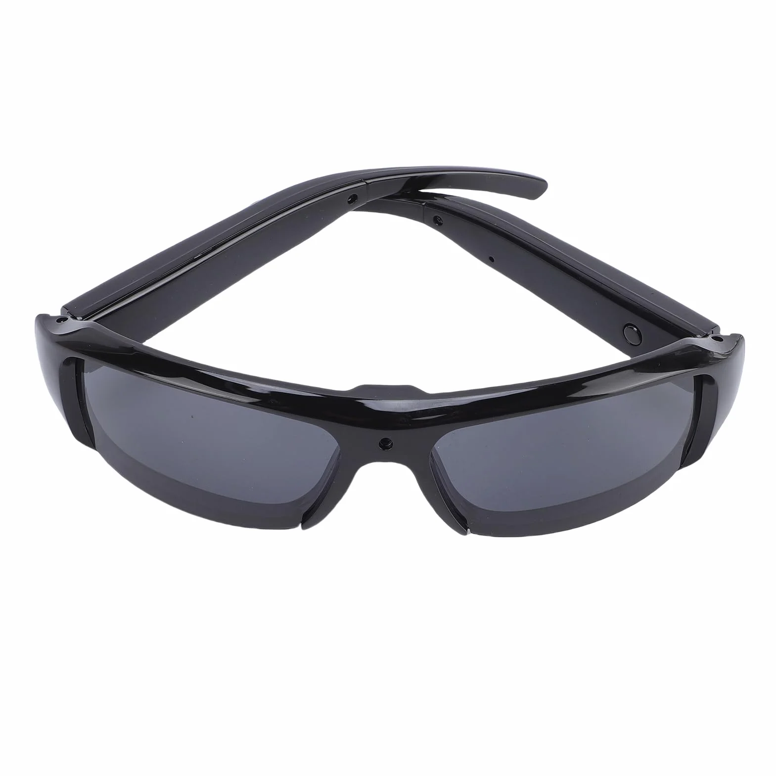 Zunate Lunettes de Soleil avec Caméra 1080P, Lunettes de Caméra d'action de Sport avec Objectif Grand Angle, Photo en Un Seul, Vidéo Double, pour Les Voyages à Vélo