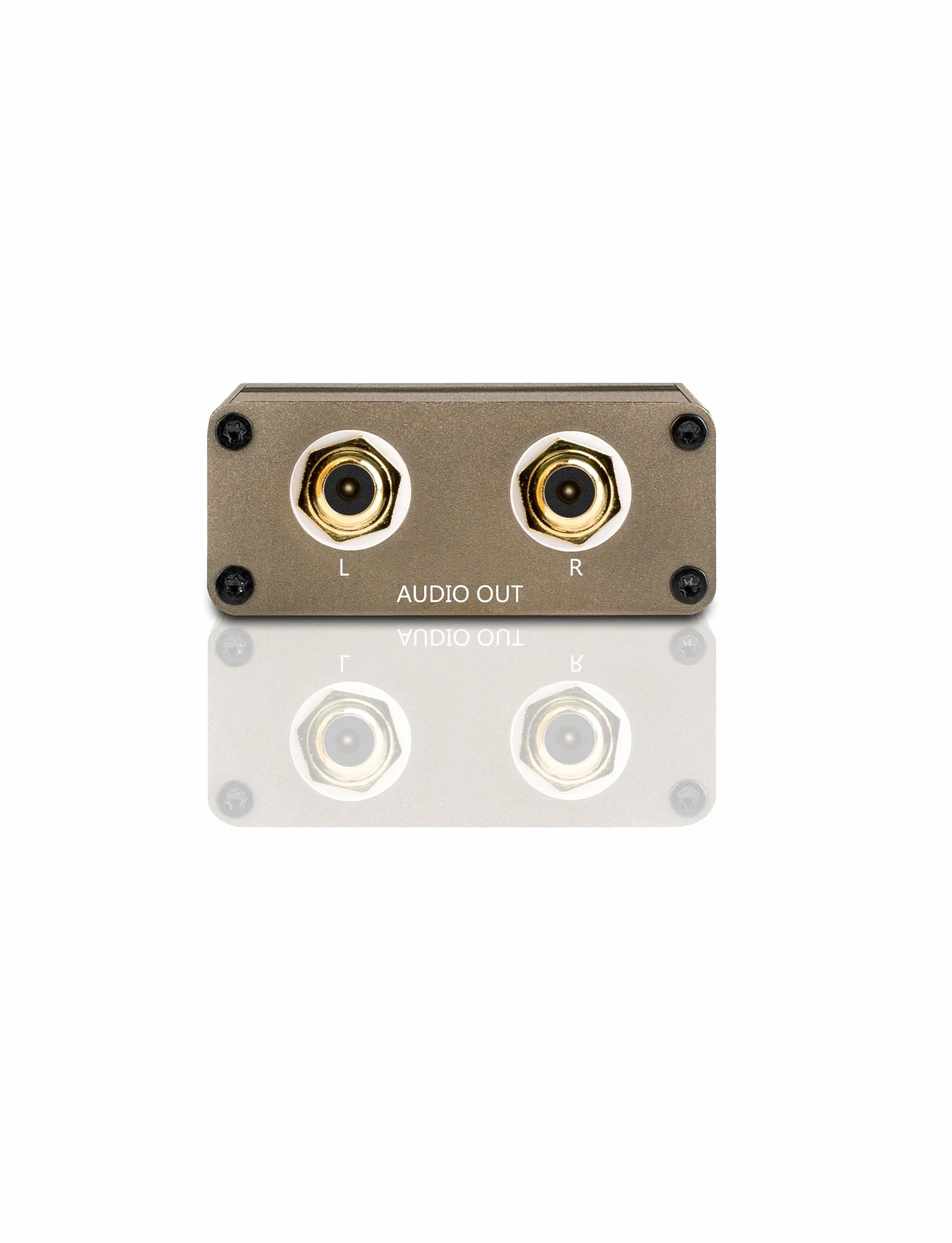Oehlbach Audio Linear 8 - Filtre d'isolation galvanique pour platines et subwoofers - Filtre d'interférence pour éliminer Les Boucles de Terre - Brun métallique