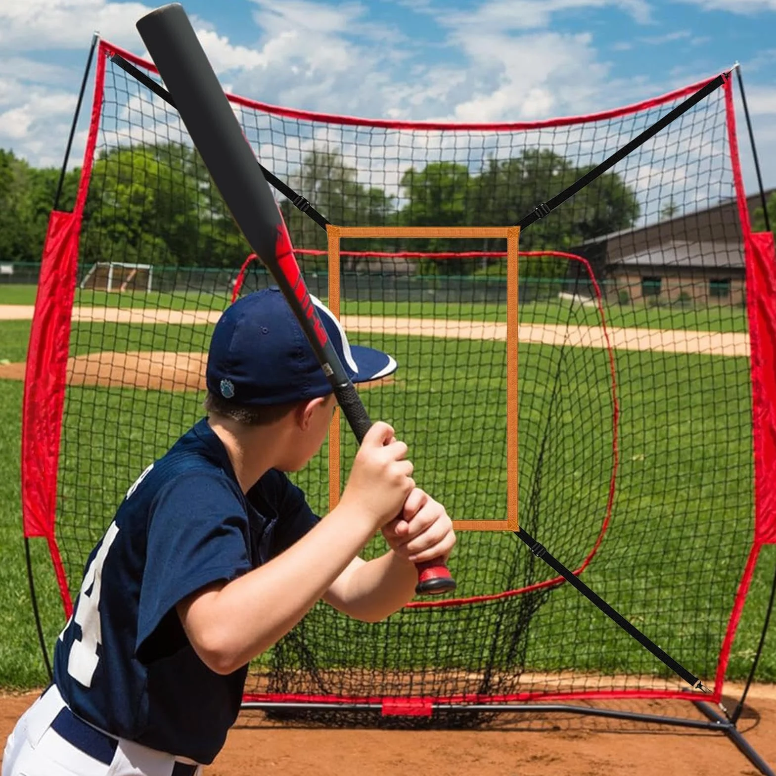 Strike Zone Cible de lancer Baseball, Filet réglable d'entraînement