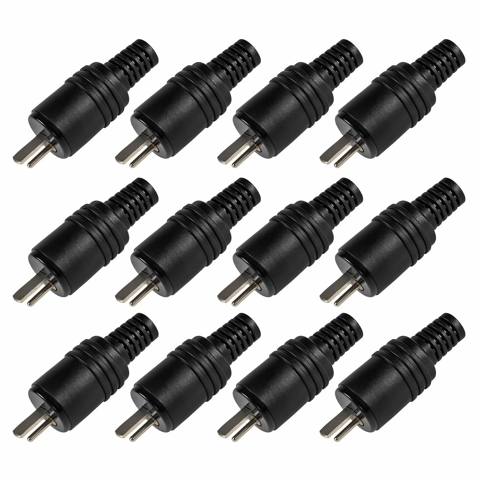 Connecteurs Haut-Parleur DIN 2 Broches à Vis, Fiches Audio HiFi Sans Soudure pour Amplificateur
