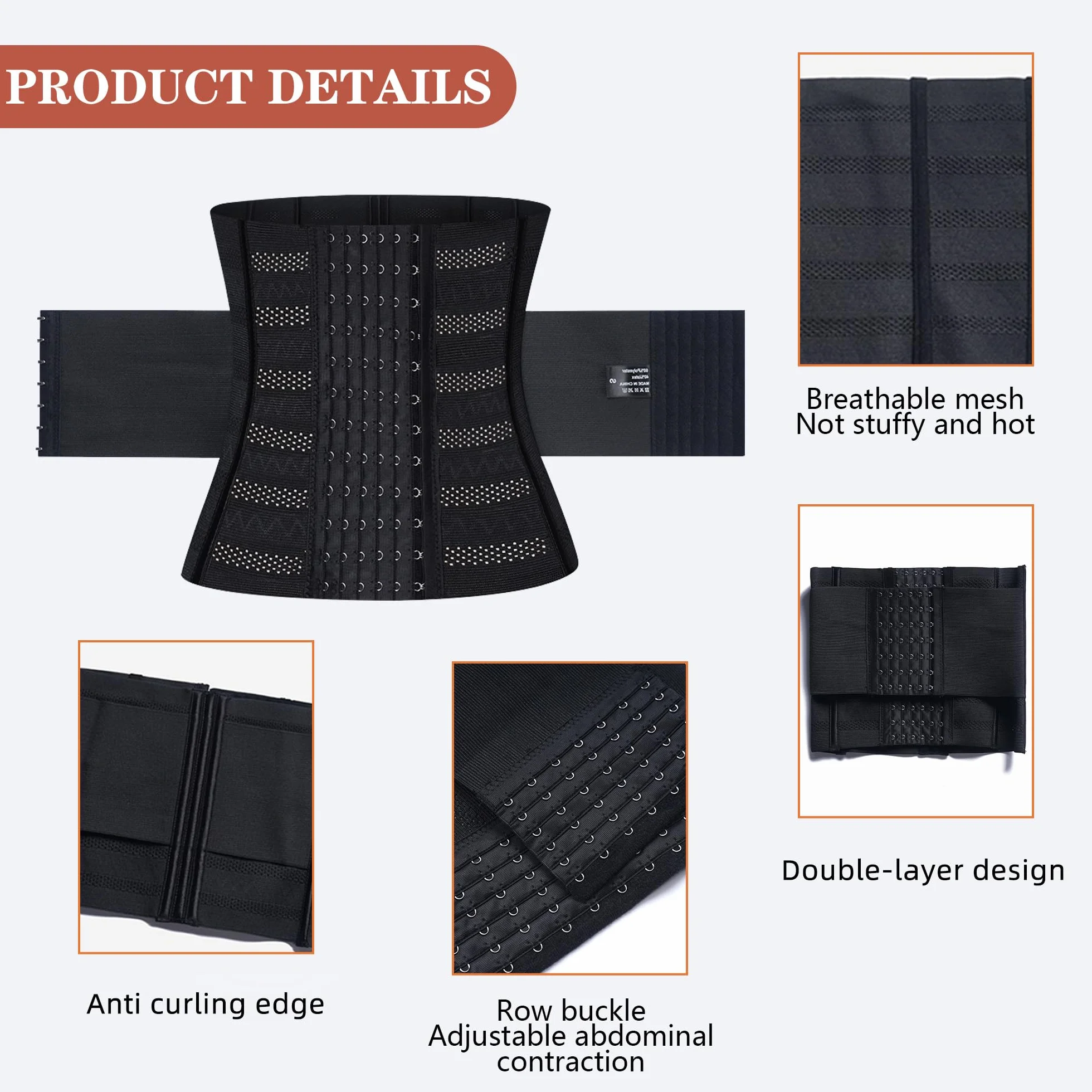 Ceinture de Sudation Waist Trainer Corset Minceur Ventre Plat pour Hommes et Femmes
