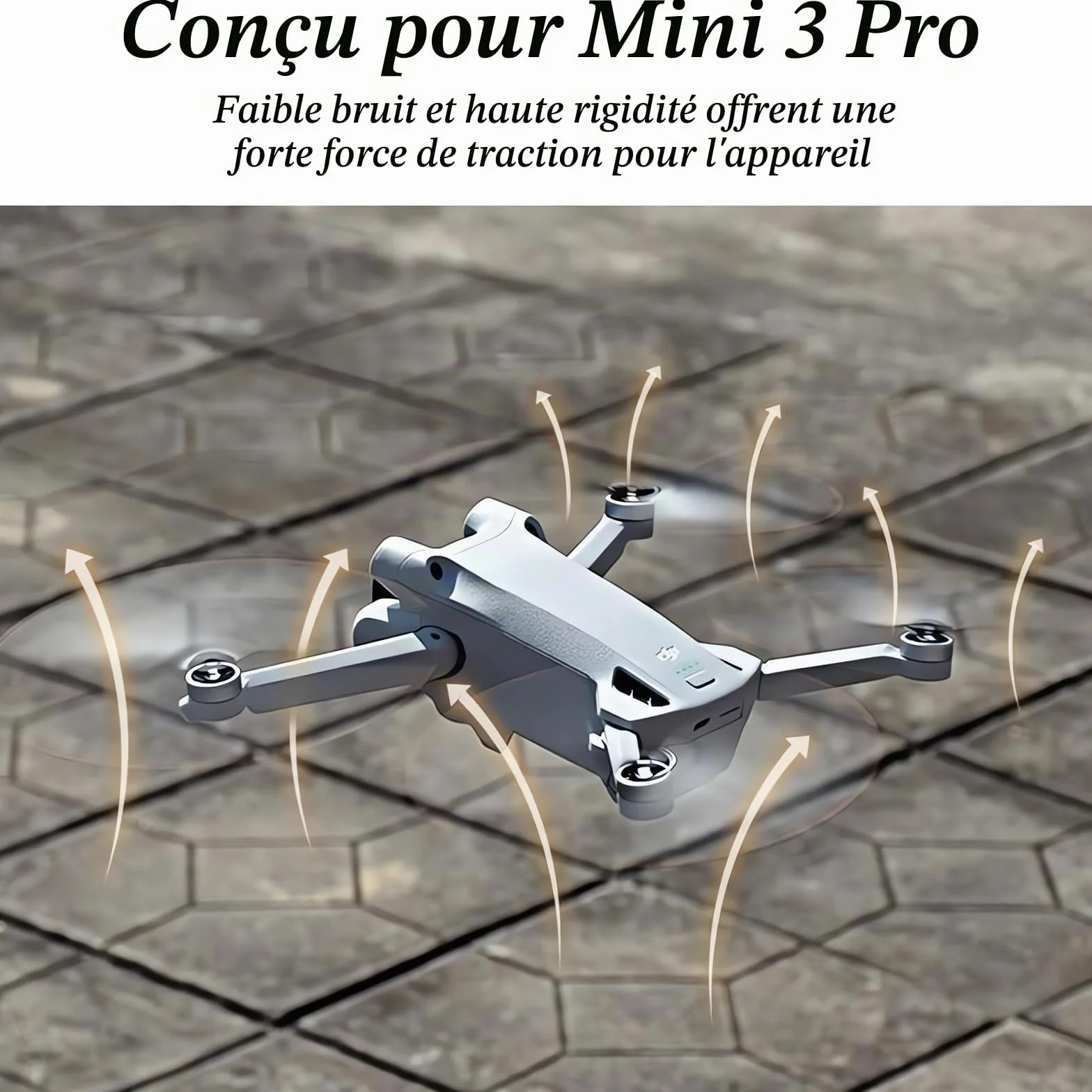 16 Lame D'hélice à Faible Bruit Accessoire pour Drone Hélices Remplacement avec 2 Tournevis et 24 Vis Compatibles avec Les ModèLes Mini 3,Mini 3 Pro et Mini 4 Pro