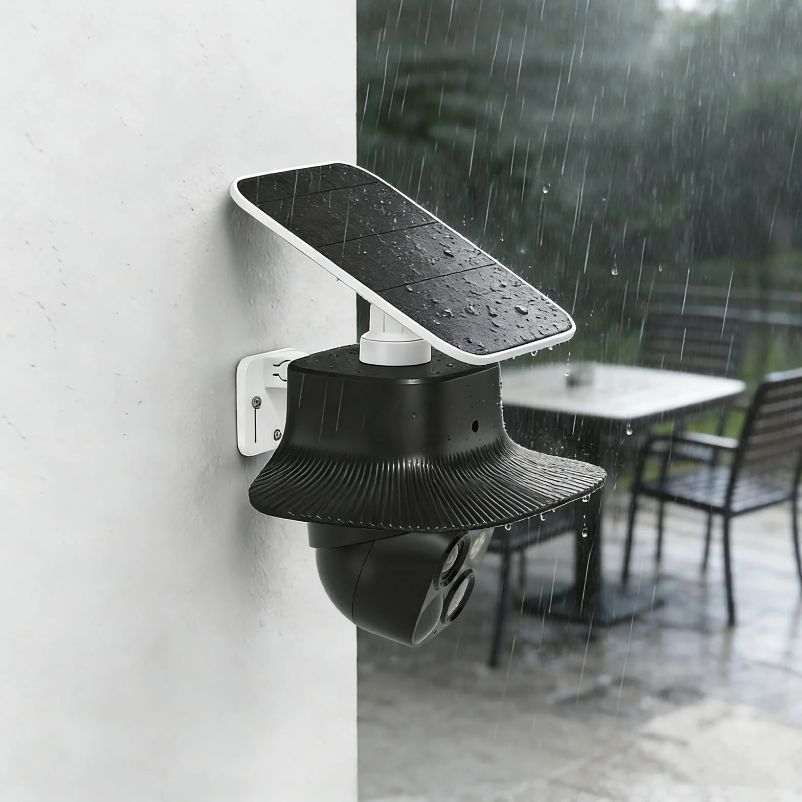 Support Anti-Pluie pour caméra Eufy Security SoloCam S340, Protection Solaire extérieure pour caméra Eufy S340, protège la caméra de la poussière et des Rayons UV