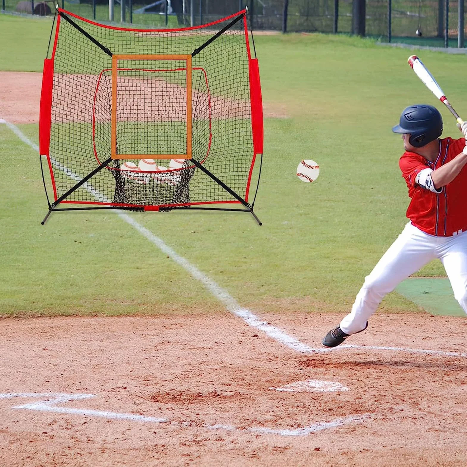 Strike Zone Cible de lancer Baseball, Filet réglable d'entraînement