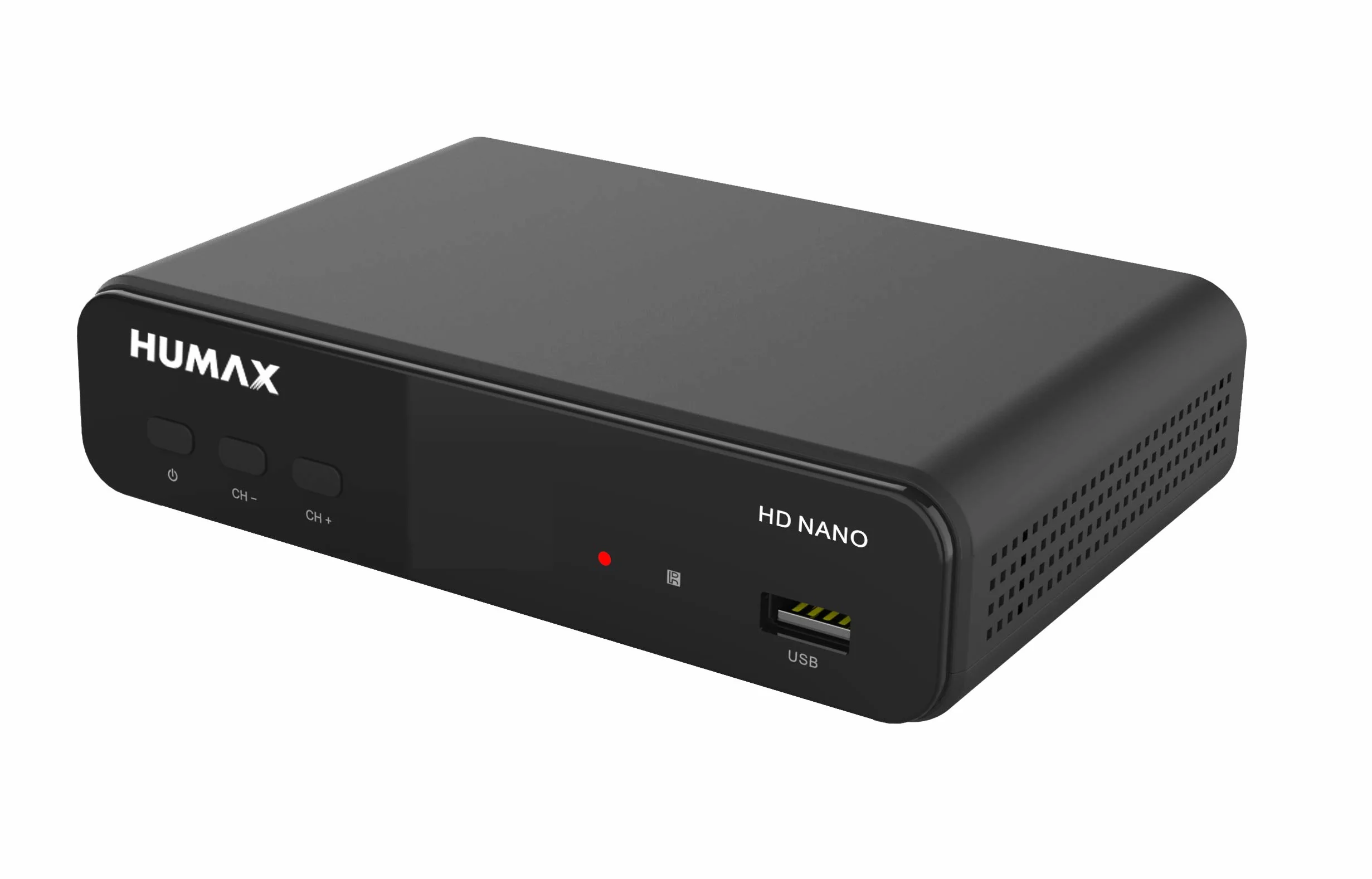 Humax Digital HD Nano Récepteur Satellite numérique HD 1080P HDTV avec Bloc d'alimentation 12 V Camping – Astra préinstallé – HDMI, péritel, DVB-S/S2, sans câble HDMI