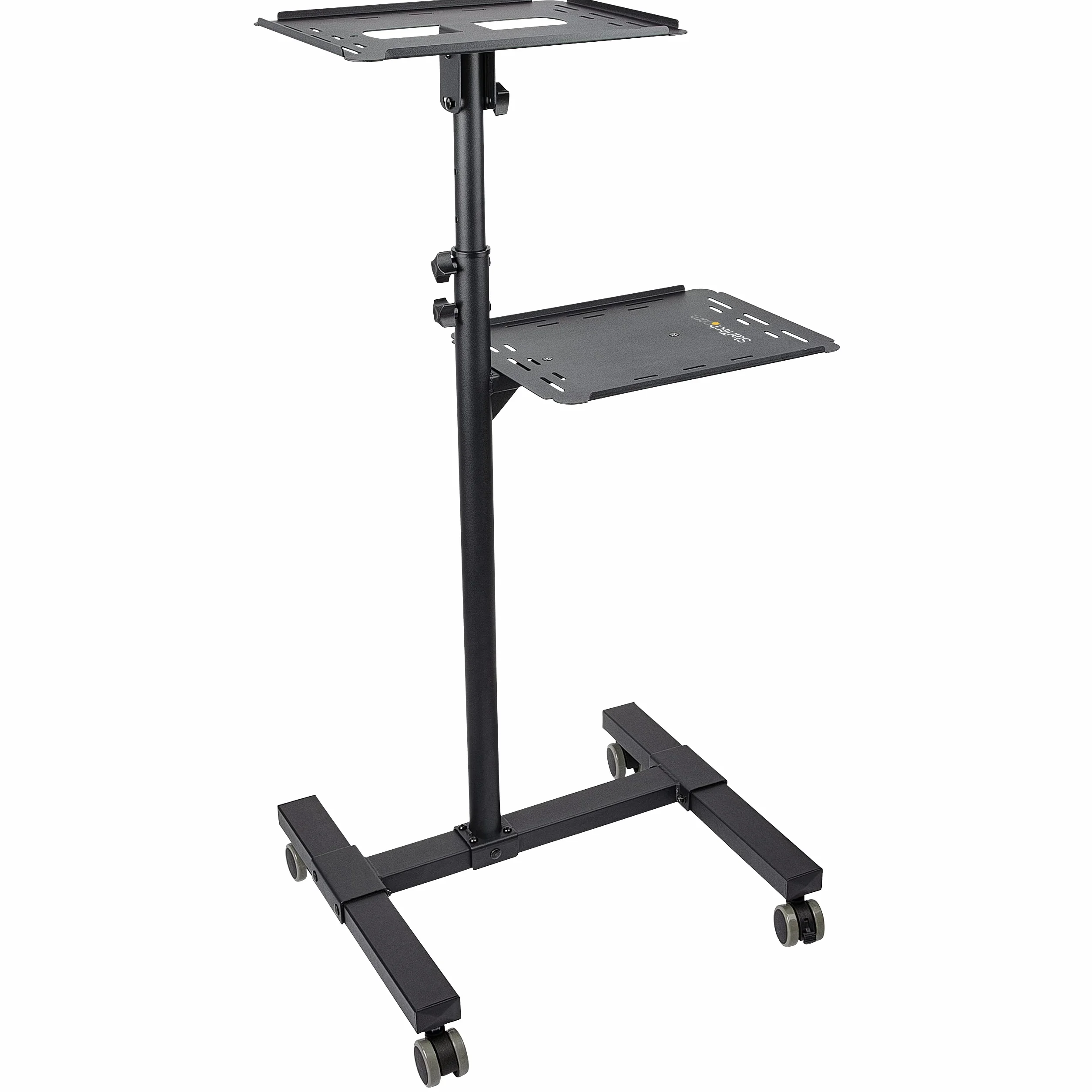 StarTech.com Table Vidéoprojecteur Support Projecteur Robuste 2 Étagères 10kg Hauteur Réglable Chariot Mobile Roues Vérouillables