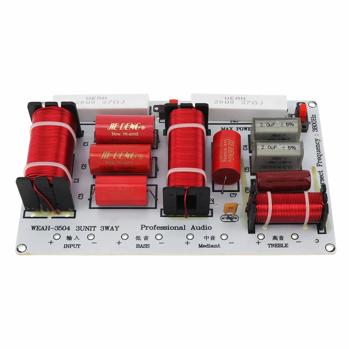Lot de 2 filtres croisés à 3 voies pour haut-parleur 350 W