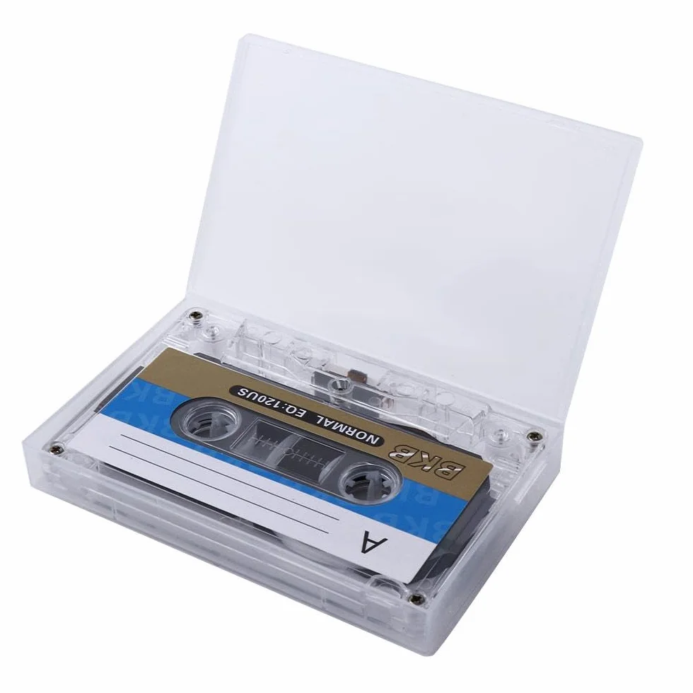 Cassette vierge magnétique 60 minutes (1 pièce, blanc)