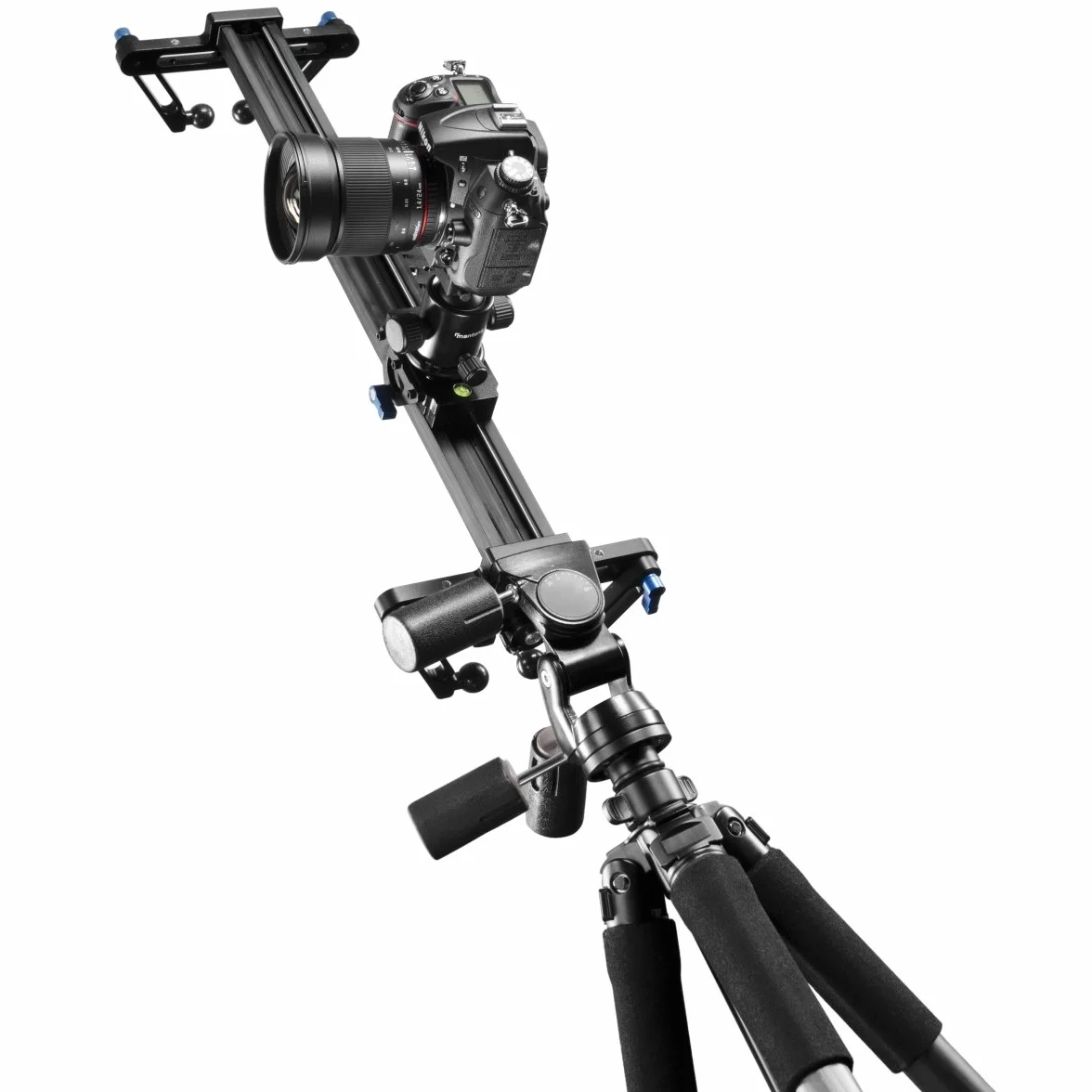 Walimex Pro Pour des prises vidéo fluides, sans vibrations et sans balancements avec des appareils DSLR, reflex et des caméscopes, réglable à l'horizontale, à la verticale et en diagonale, capacité de charge max. : env. 8 kg, avec sac de transport