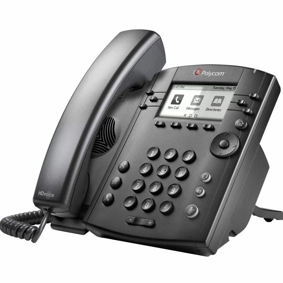 Polycom VVX 310 Business Media Phone (2200-46161-025) Alimentation non incluse – (renouvelé)