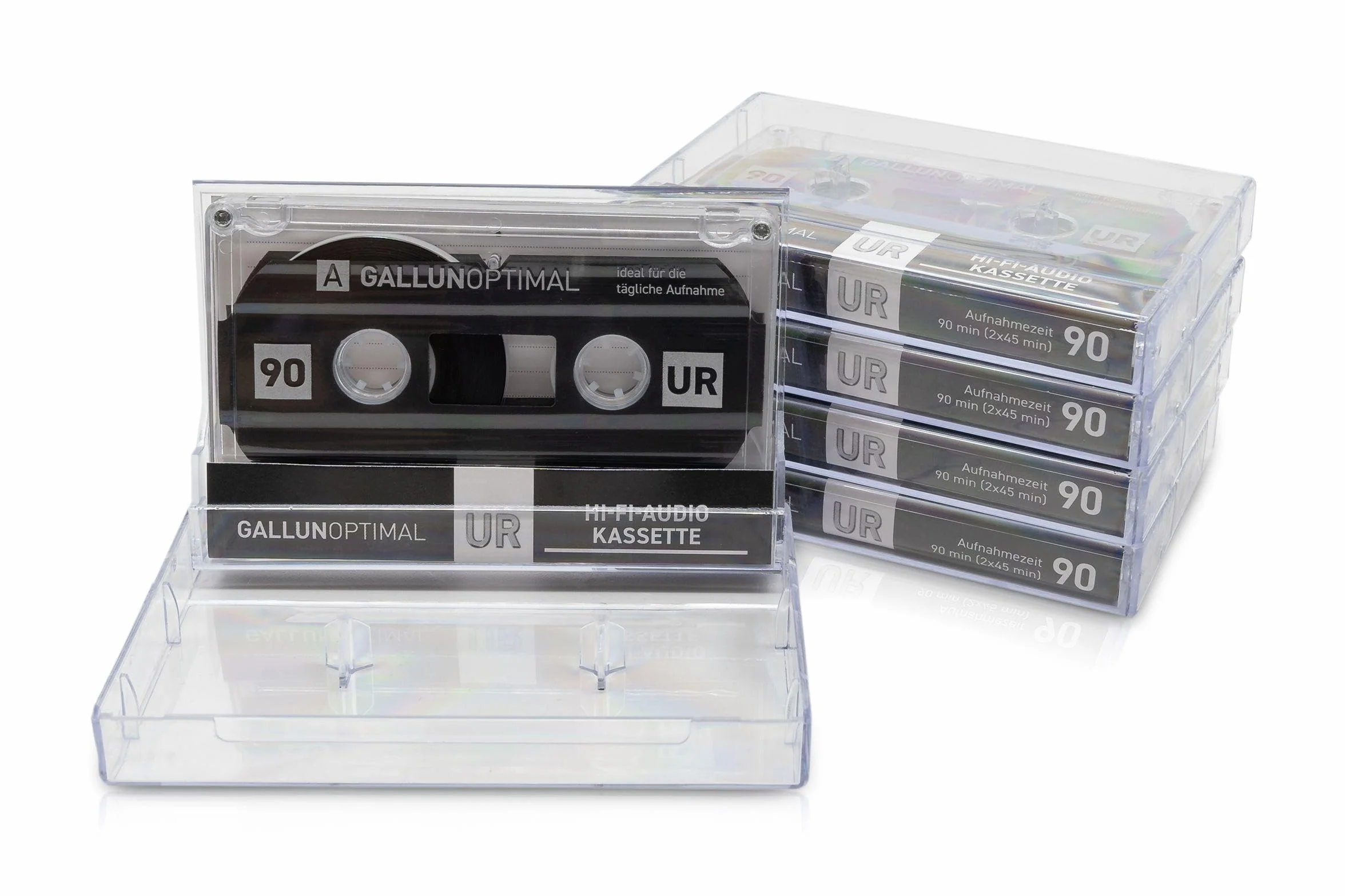 UR90 Cassettes Audio 90 Min Lot de 5 Cassettes vides