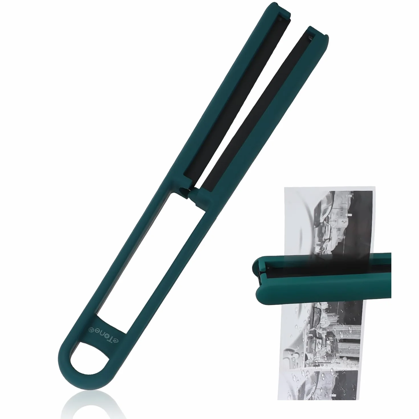 Raclette eTone pour Films 35 mm et 120, Lames Souples en Silicone, essuyage sans Traces, Compatible avec Les Films négatifs 135/120/4x5 (Vert)