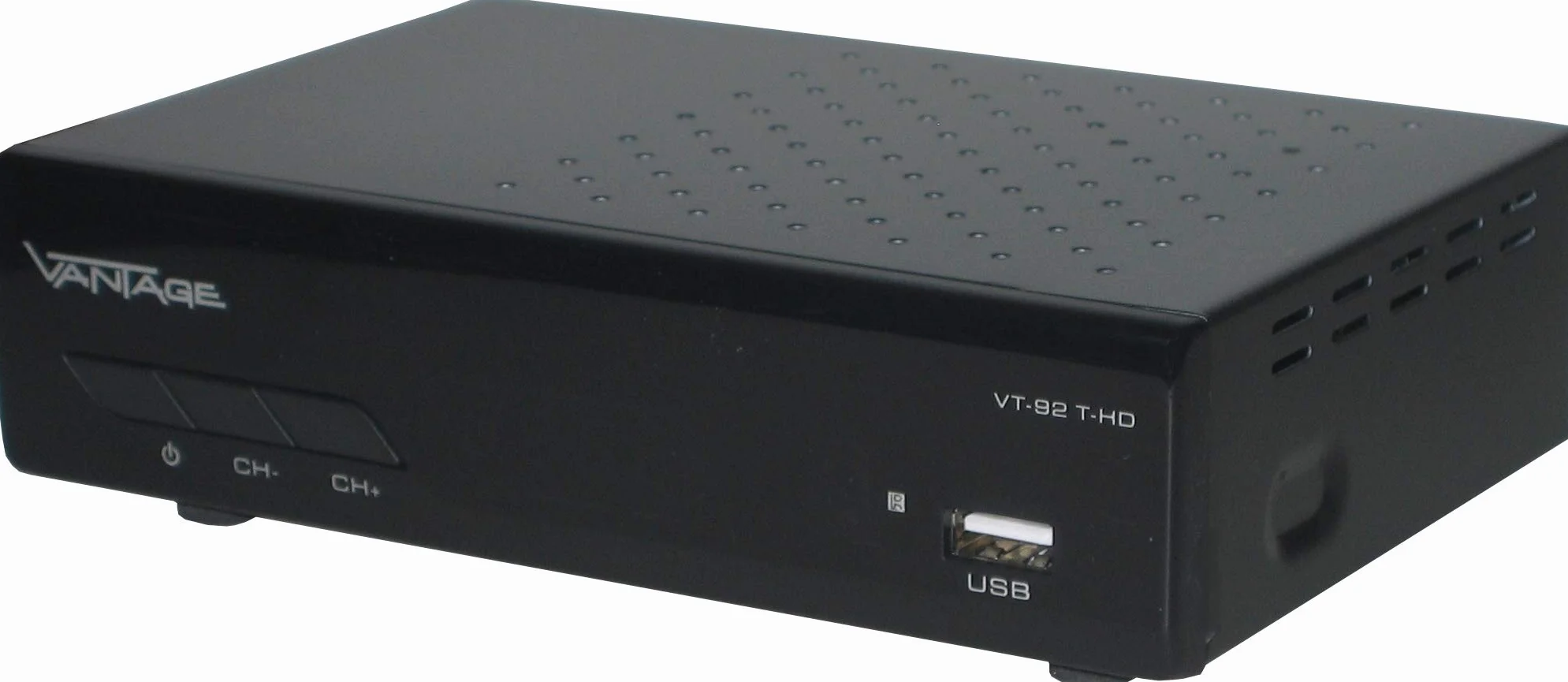 Vantage VT92 T-HD Récepteur DVB T2 HEVC USB HDMI Péritel Mediaplayer Noir