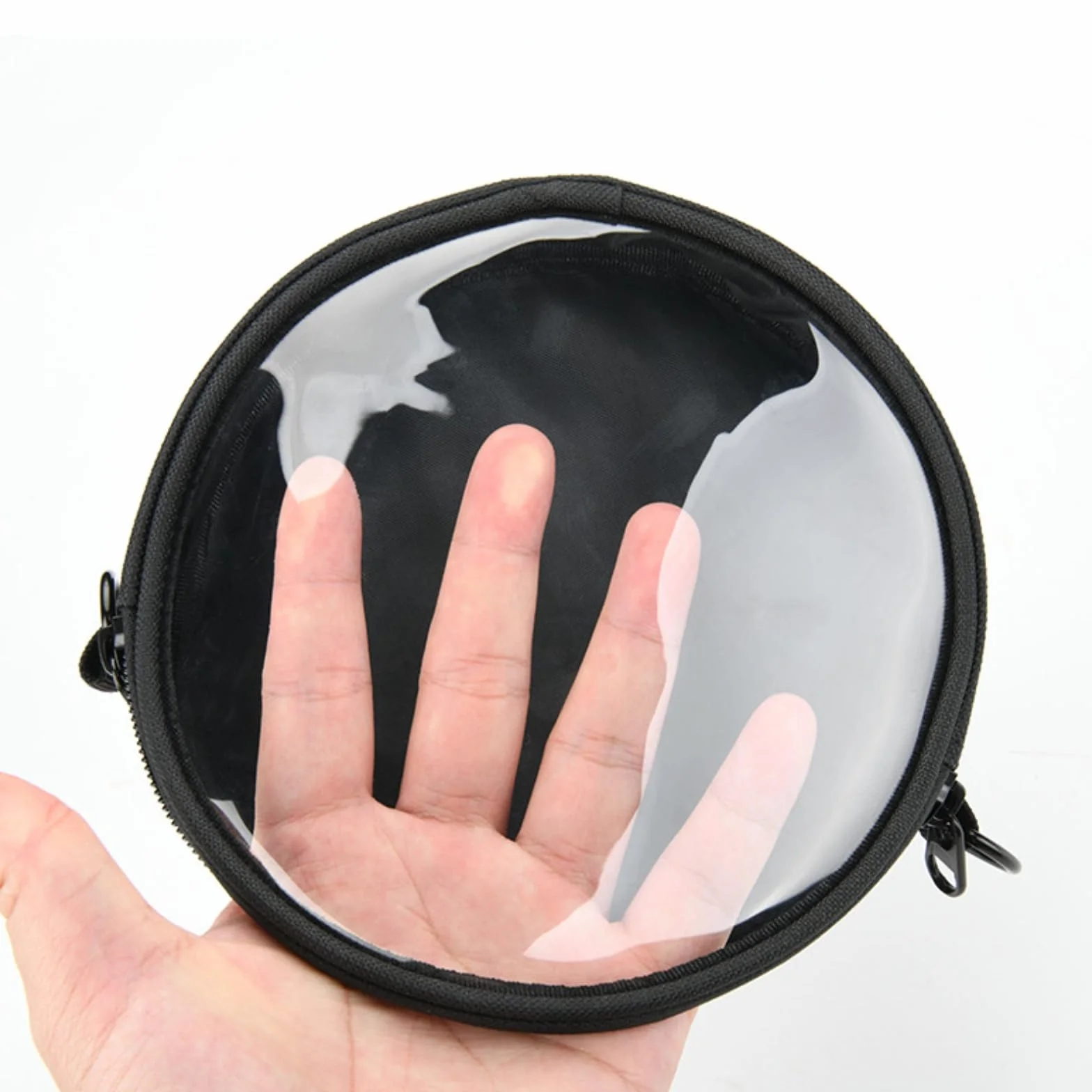 Sac de transport pour lecteur CD portable Arafuna CD5189B/pour HOTT CD204 étui de rangement de voyage en TPU transparent (noir transparent)