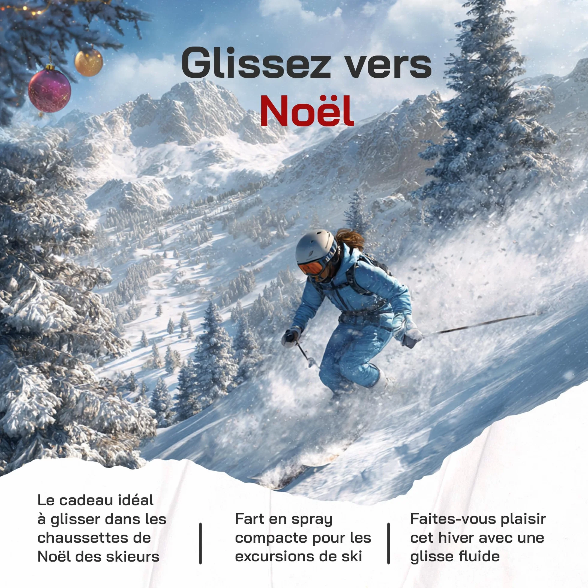 Fart Ski Wax 250ml Cire Universelle Liquide 100% Végétale Ski Alpin Skis de Fond Snowboard Fartage Ski Fabriqué en Allemagne