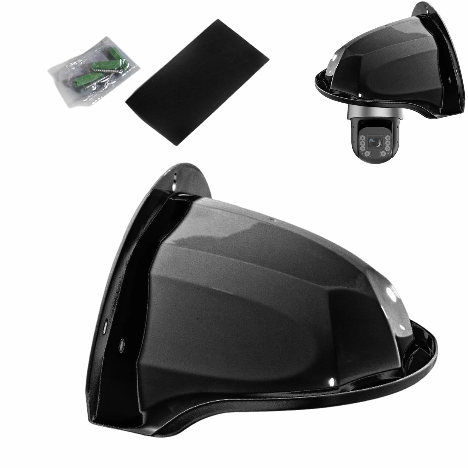 Capot de Protection pour caméra extérieure - Toit de Protection pour caméra de - Résistant aux intempéries - Protection Contre la Pluie et Le Soleil - pour l'extérieur