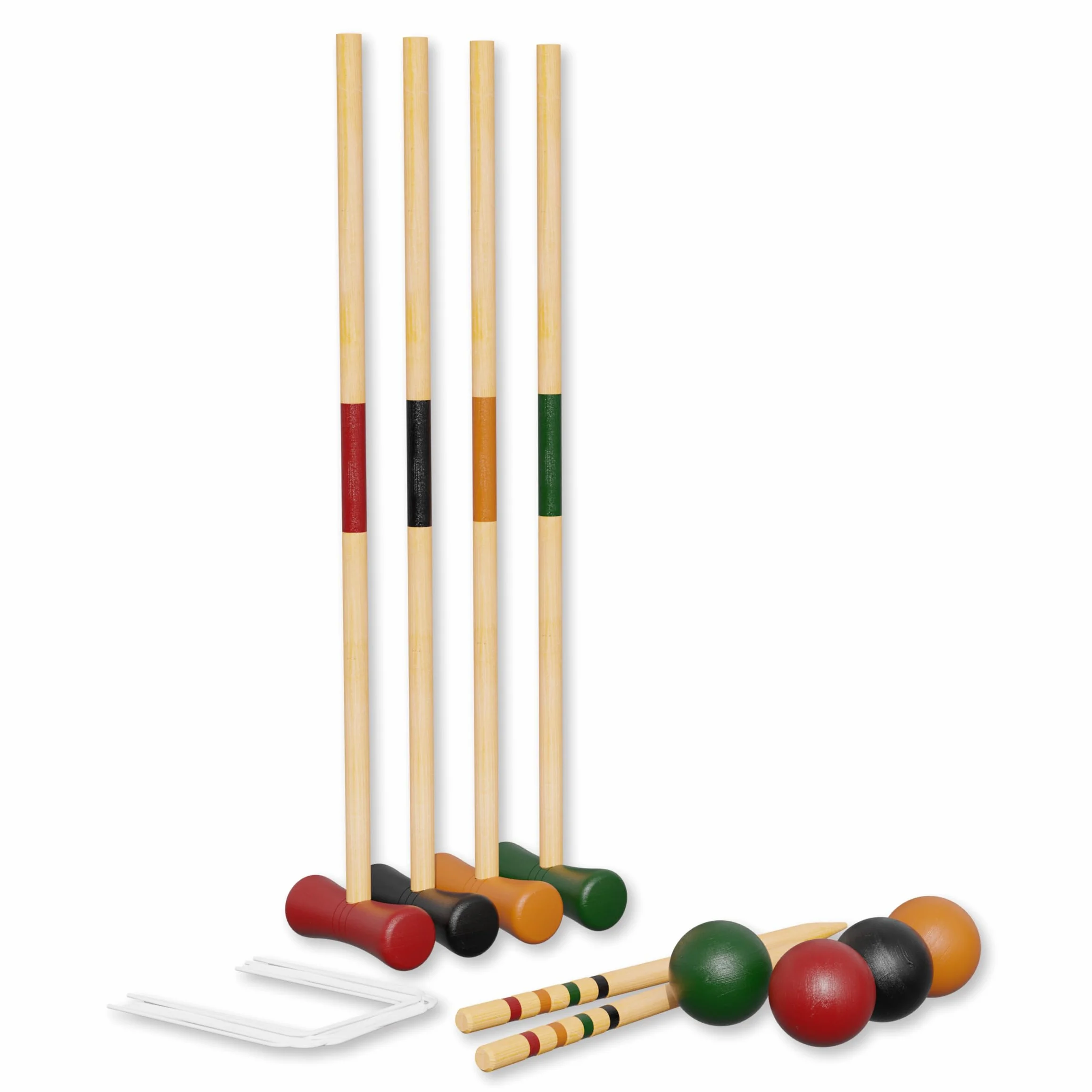 Carromco Jeu de Croquet Basic-XM en Bois pour 4 Joueurs
