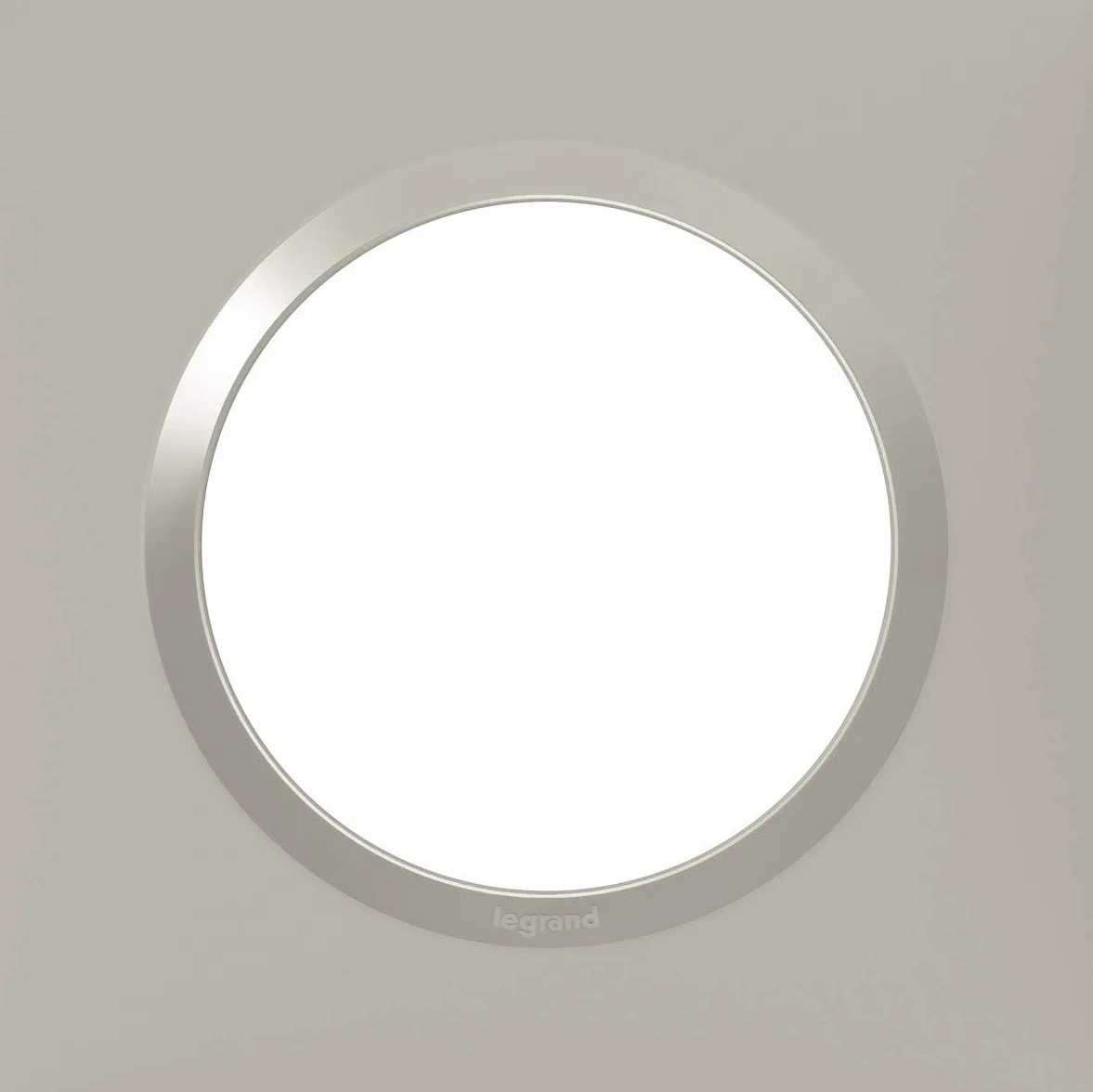 Plaque dooxie Carrée LEGRAND 1 Poste Aluminium Mat