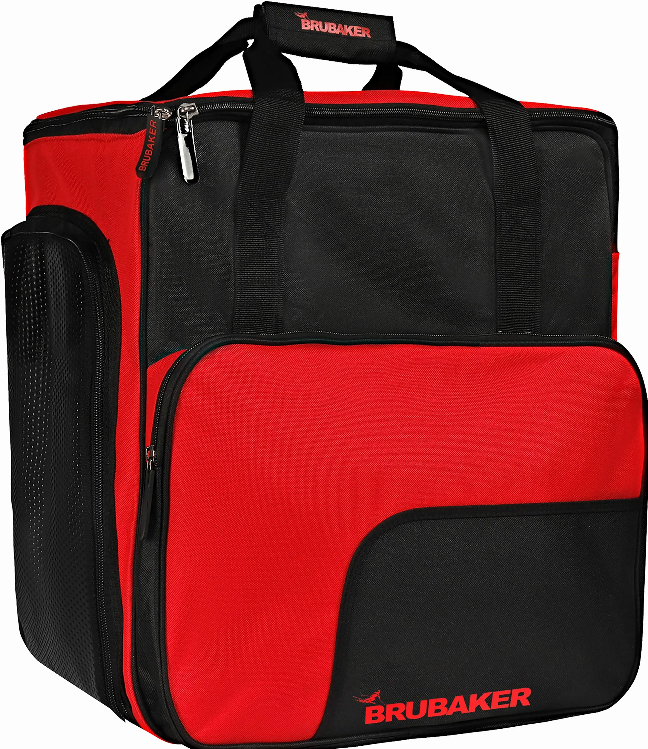 BRUBAKER Ensemble Sac de Ski et Sac à Chaussures 1 Paire 190 cm Noir Rouge
