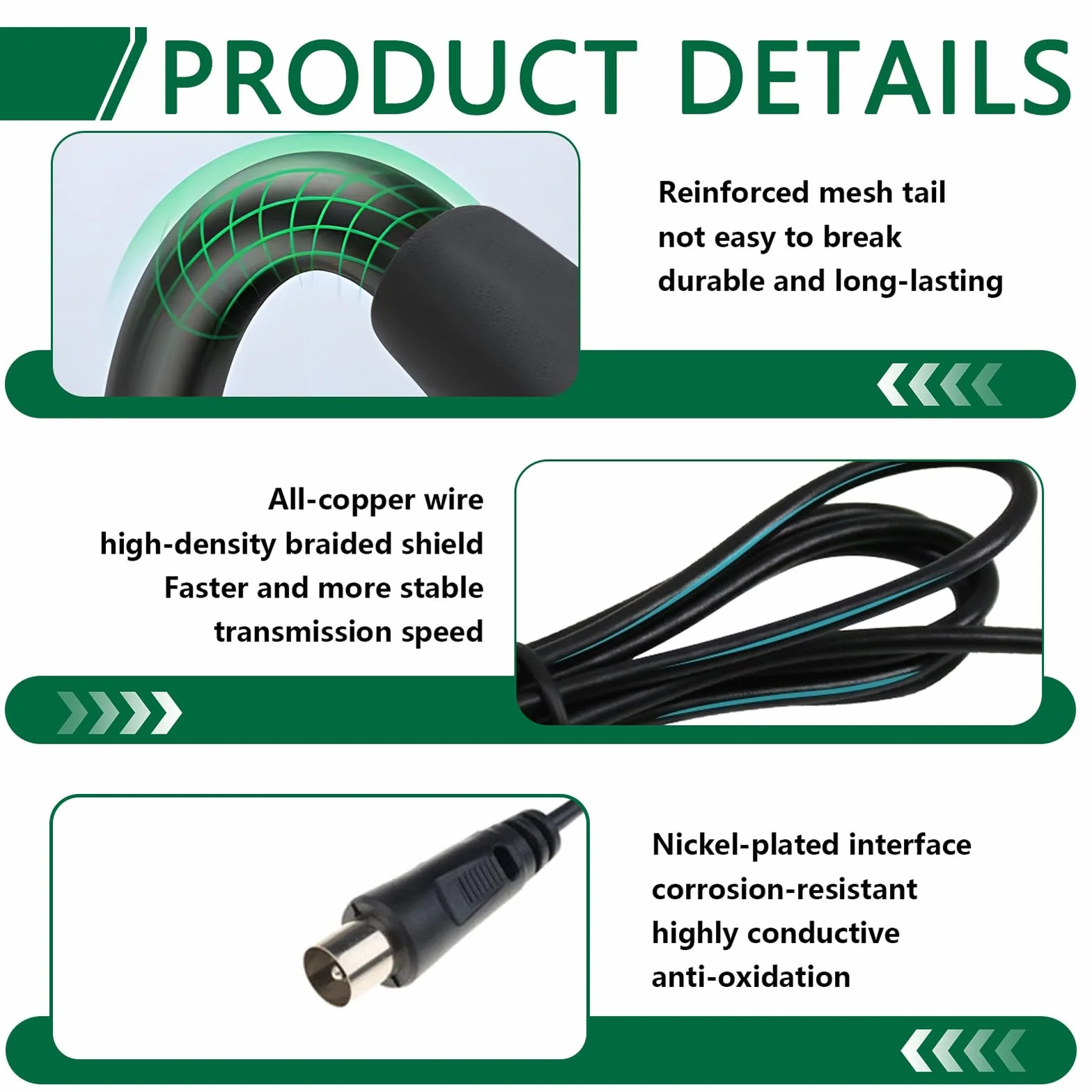 Antenne TV Intérieure TNT HD DTA180 - Antenne Puissante, Compacte et Portable avec Base Magnétique, pour Réception Télévisuelle en France et Belgique, pour Maison, Camping-Car, Caravane - Noir