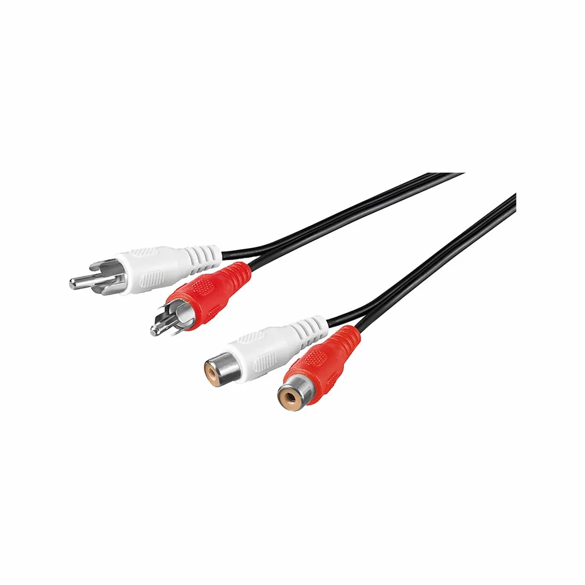 GOOBAY Rallonge Câble Cinch 2 x RCA Mâle Femelle 1,5 m