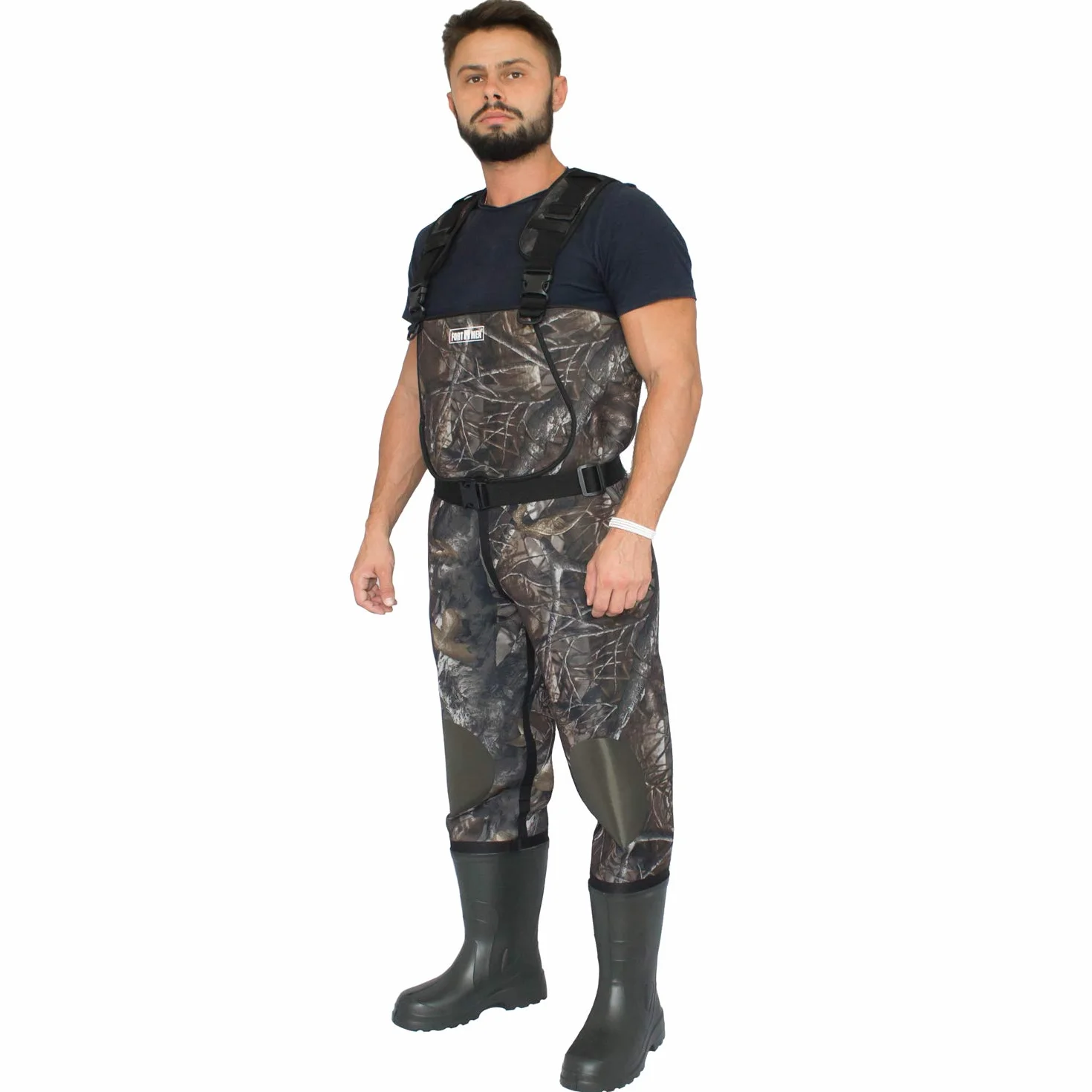 Pantalons de pêche néoprène 5mm avec Bottes Eva Taille 41-47 Waders étanche