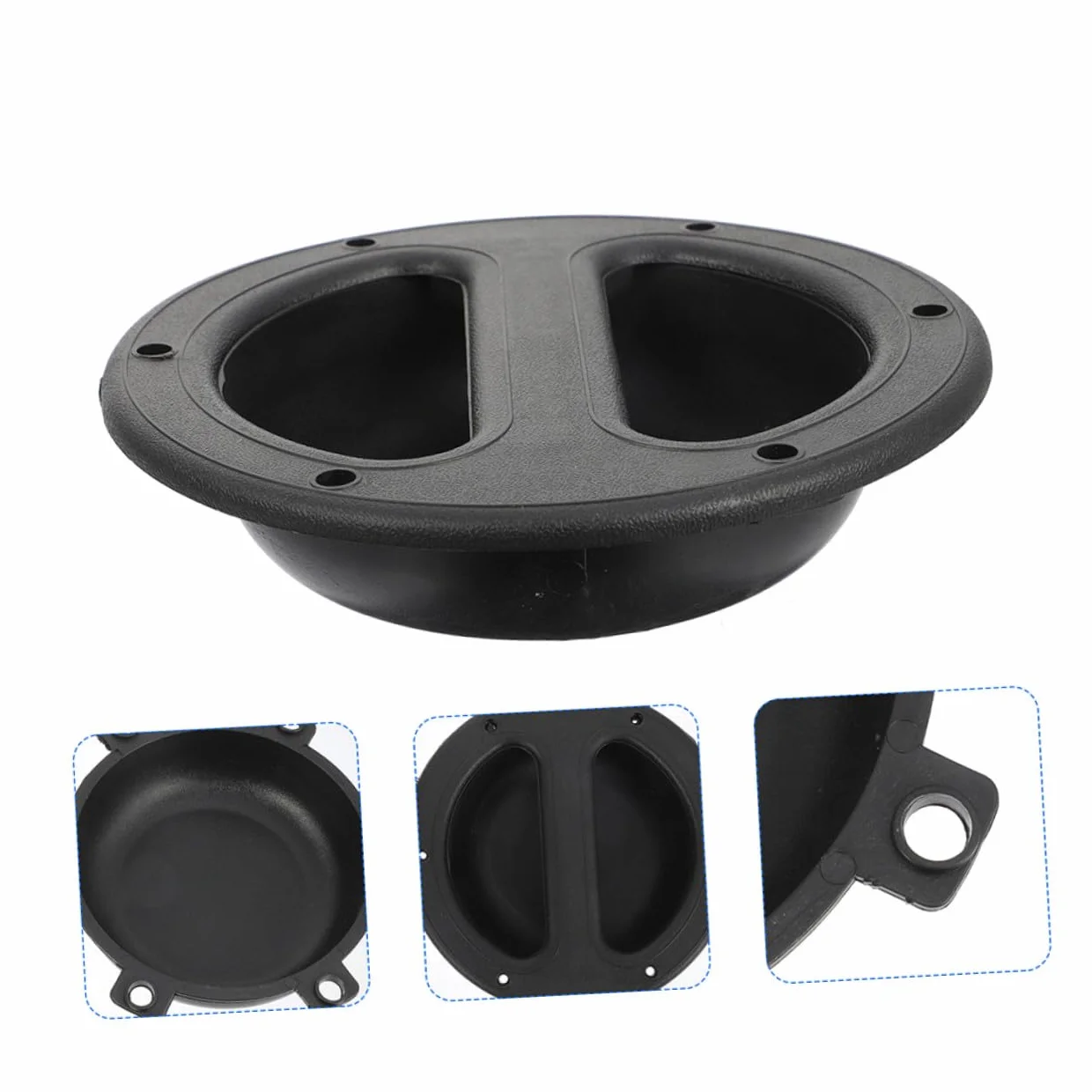 iplusmile Poignées De Haut-Parleur Encastrées Abs 146x38 Mm Lot De 8 pour Réparation Audio Transport Scène Poignée Encastrée Noire Pratique pour Enceintes Professionnelles