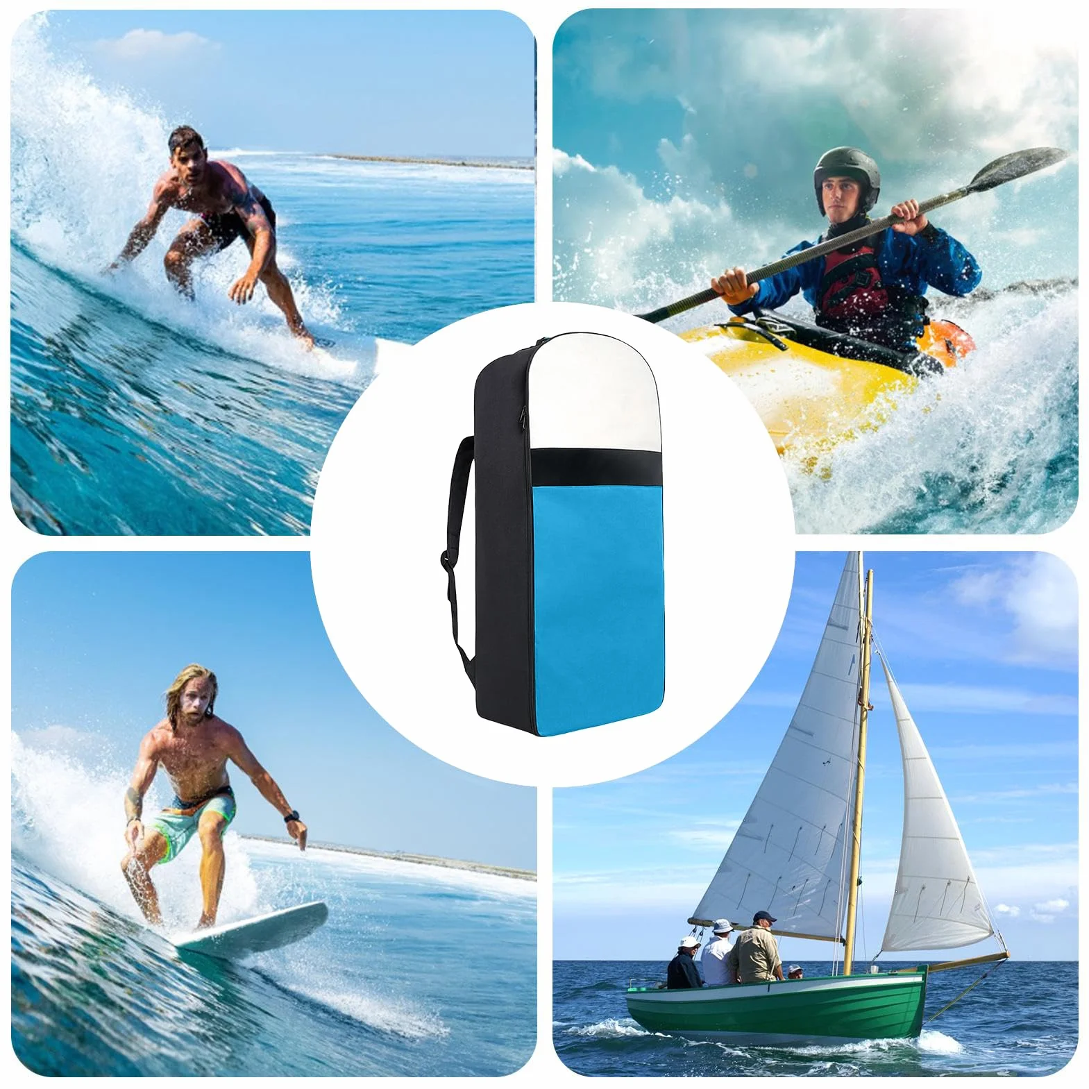 Sac À Dos pour Paddle, Housse de Protection pour Planche De Paddle, Réglable, Grande Capacité