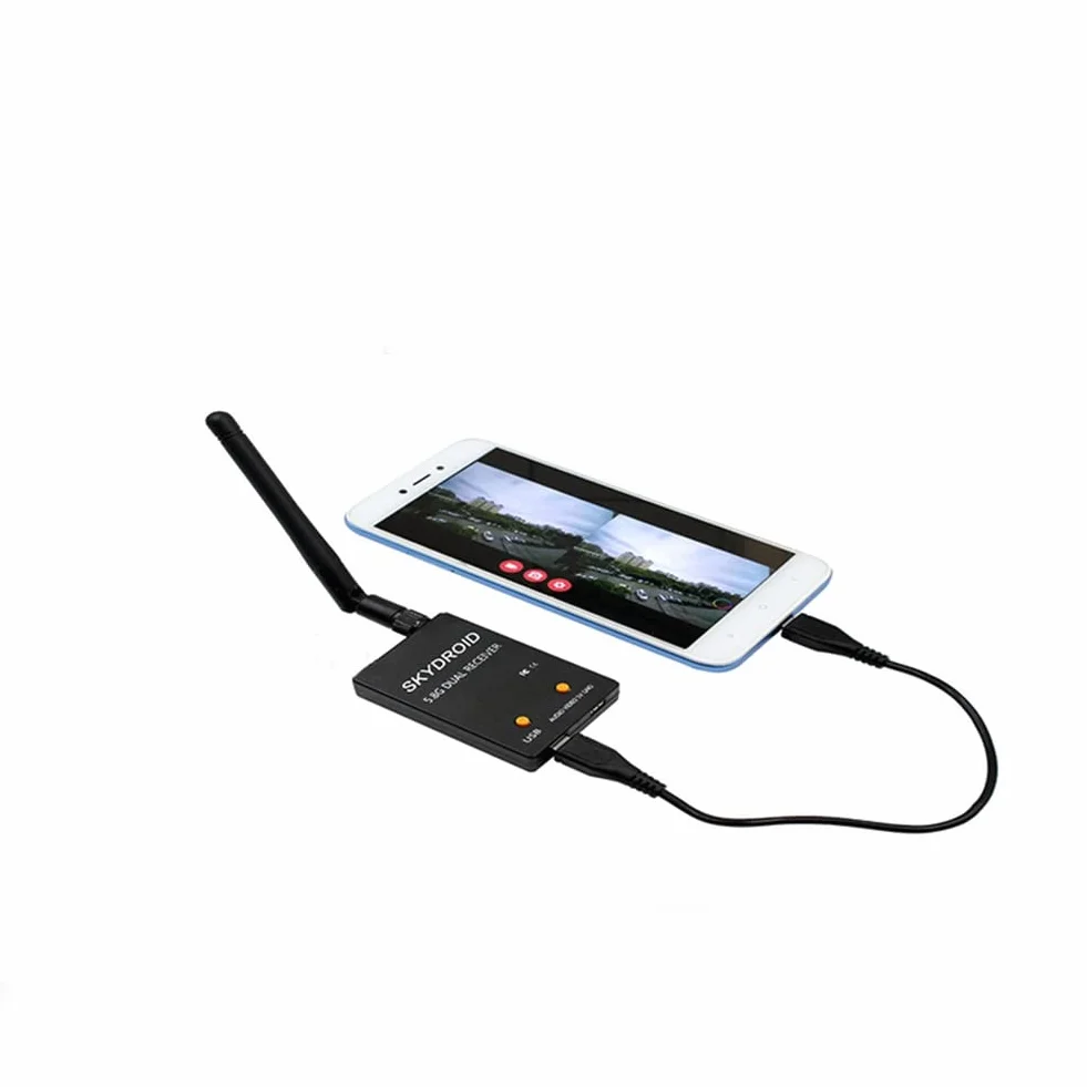 Skydroid UVC Mini FPV Récepteur OTG 5.8G 150CH Canal Transmission Vidéo Audio en Liaison Descendante pour Téléphone Android