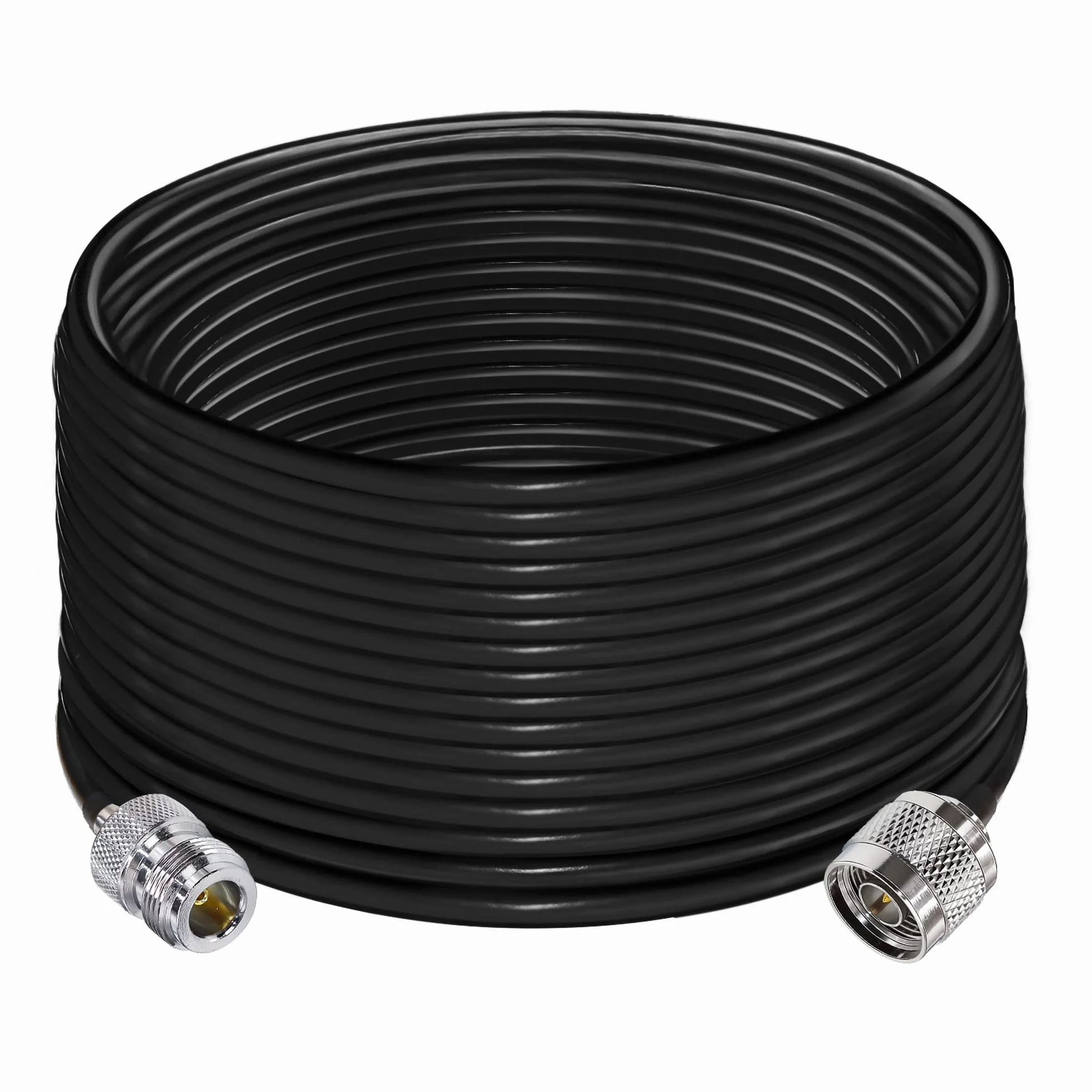 TUOLNK Câble de type N RG58 49,2 pi (15 m) N câble d'extension mâle à N femelle à faible perte N câble mâle à femelle noir pour routeur Wifi antenne 3G 4G LTE