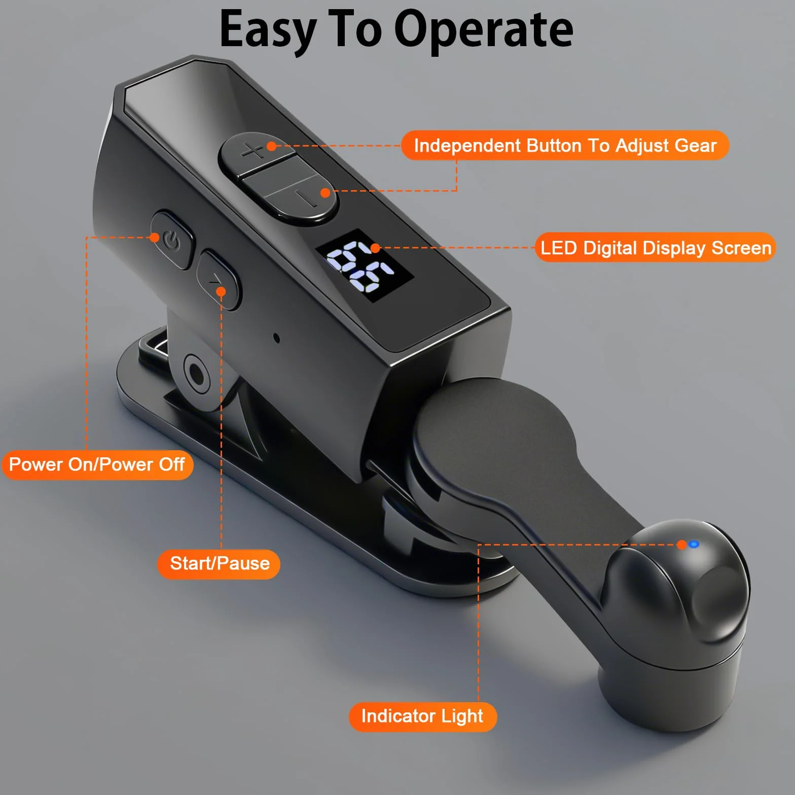 TRELC Clicker automatique rechargeable, portable pour iPhone, iPad, Android, silencieux et 107 vitesses réglables, écran de téléphone pour Tiktok, jeu, diffusions en direct, tâches de récompense