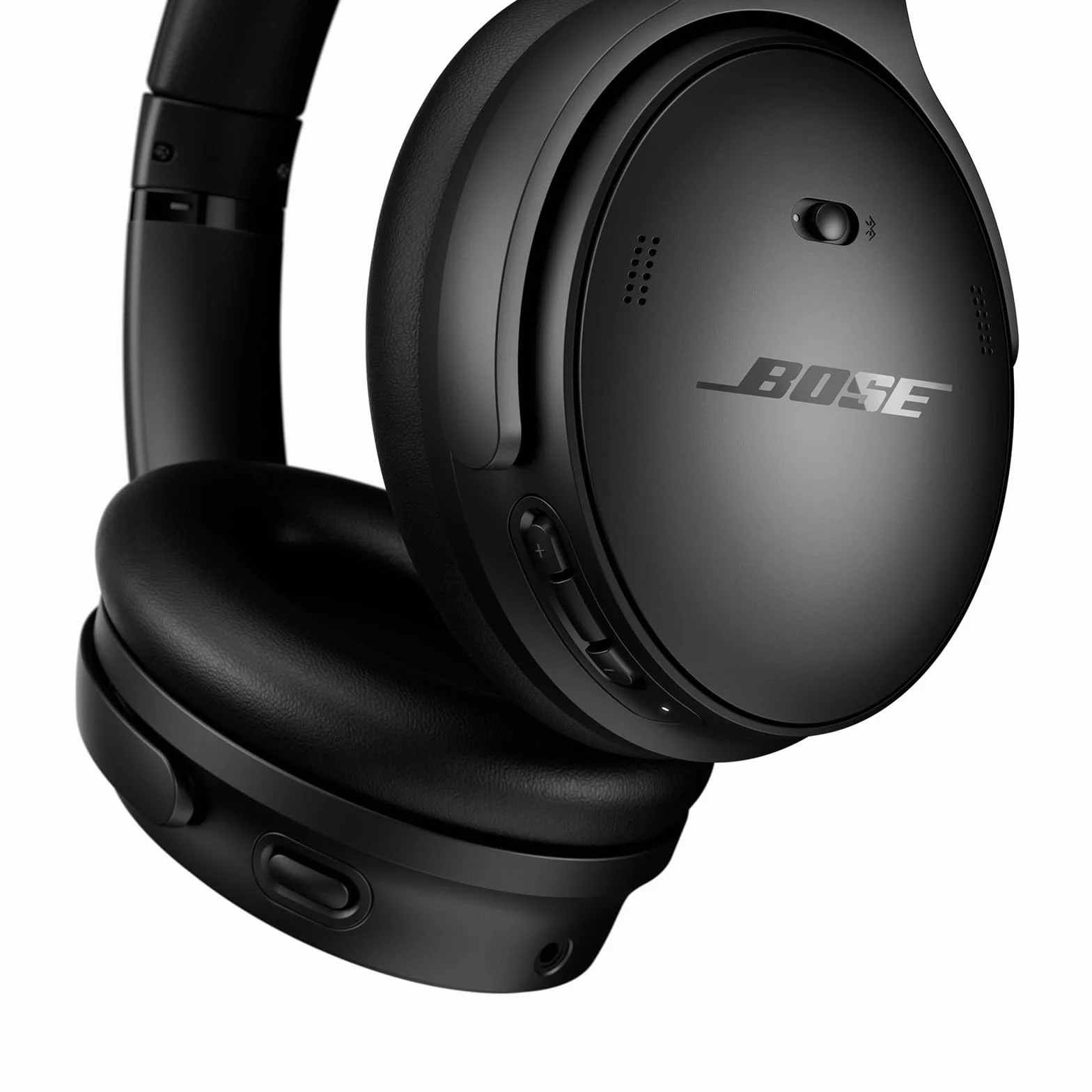 Bose QuietComfort Headphones, Casque sans fil immersif à réduction de bruit, Casque supra-aural Bluetooth avec micro intégré d’une autonomie allant jusqu’à 24 heures, Noir