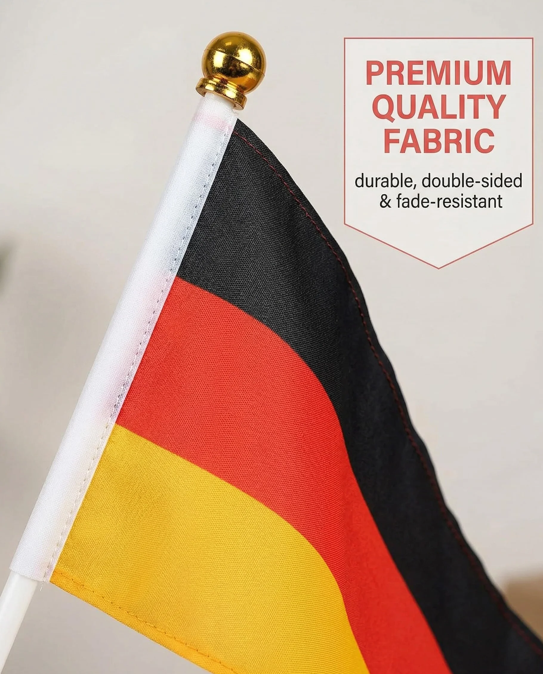 Drapeaux Européens 24 Pcs Hampe – Fanions Double Face Coupe du Monde 2026 Eurovision