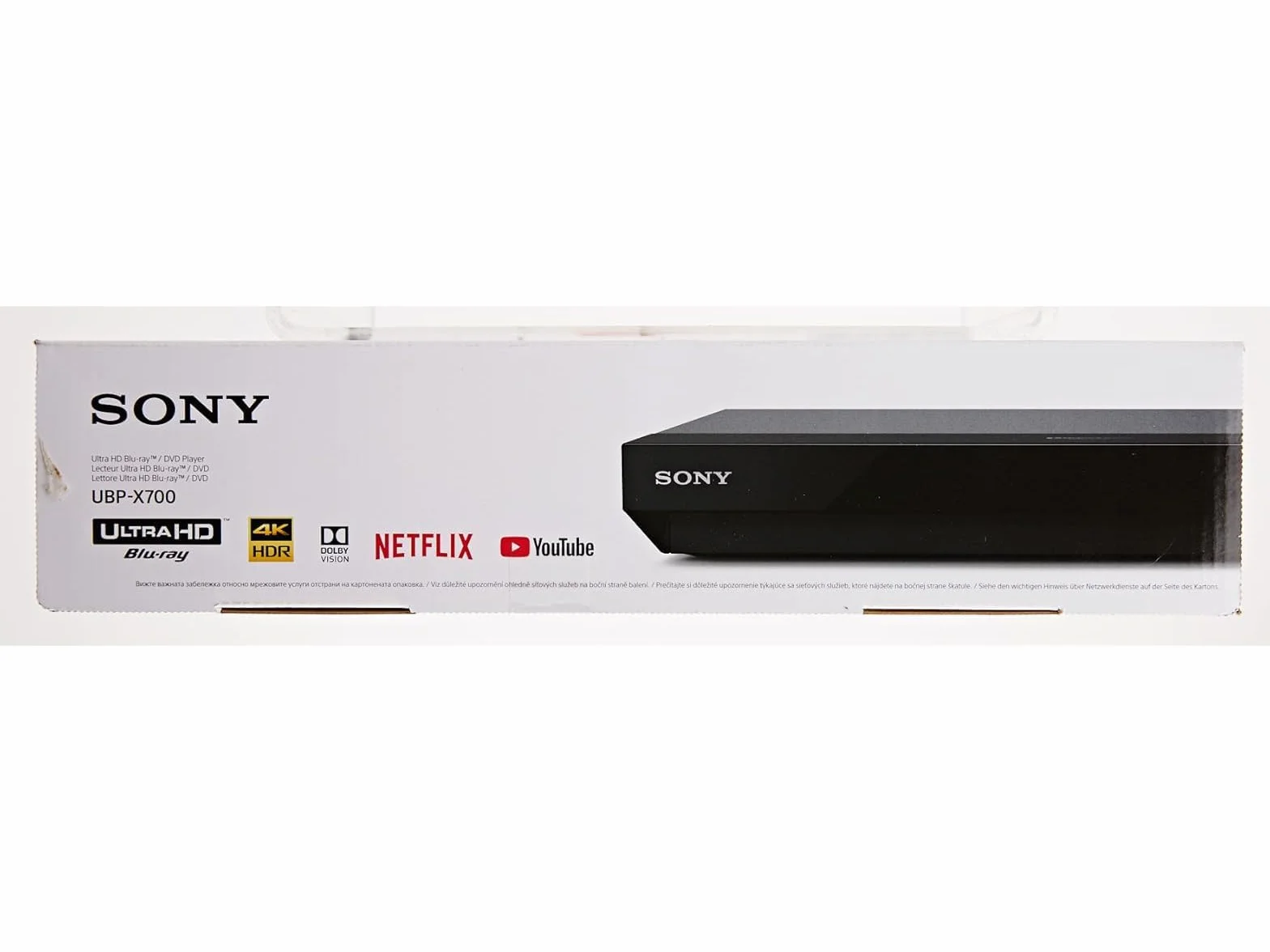 Region Free 4K UHD Blu-Ray Player Compatible with Sony UBP-X700 with UHD 4K Playback, 3D Multi Region Code Free | Blu-Ray Regions A, B, C | DVD Regions 0-8 with Dynastar 6FT HDMI Bundle
