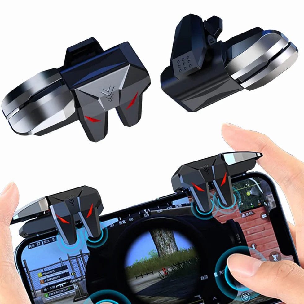 Mobile Trigger Controller 4 gâchettes L1R1 L2R2 Manette pour PUBG Telephone Portable Android iPhone iOS