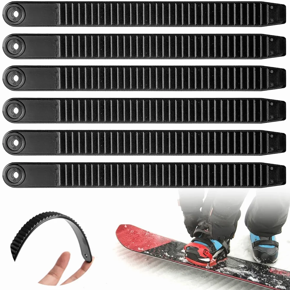 Snowboard Binding Straps en Plastique Ski Sangle de Fixation D'échelle Rechange de Cheville 6 Pièces