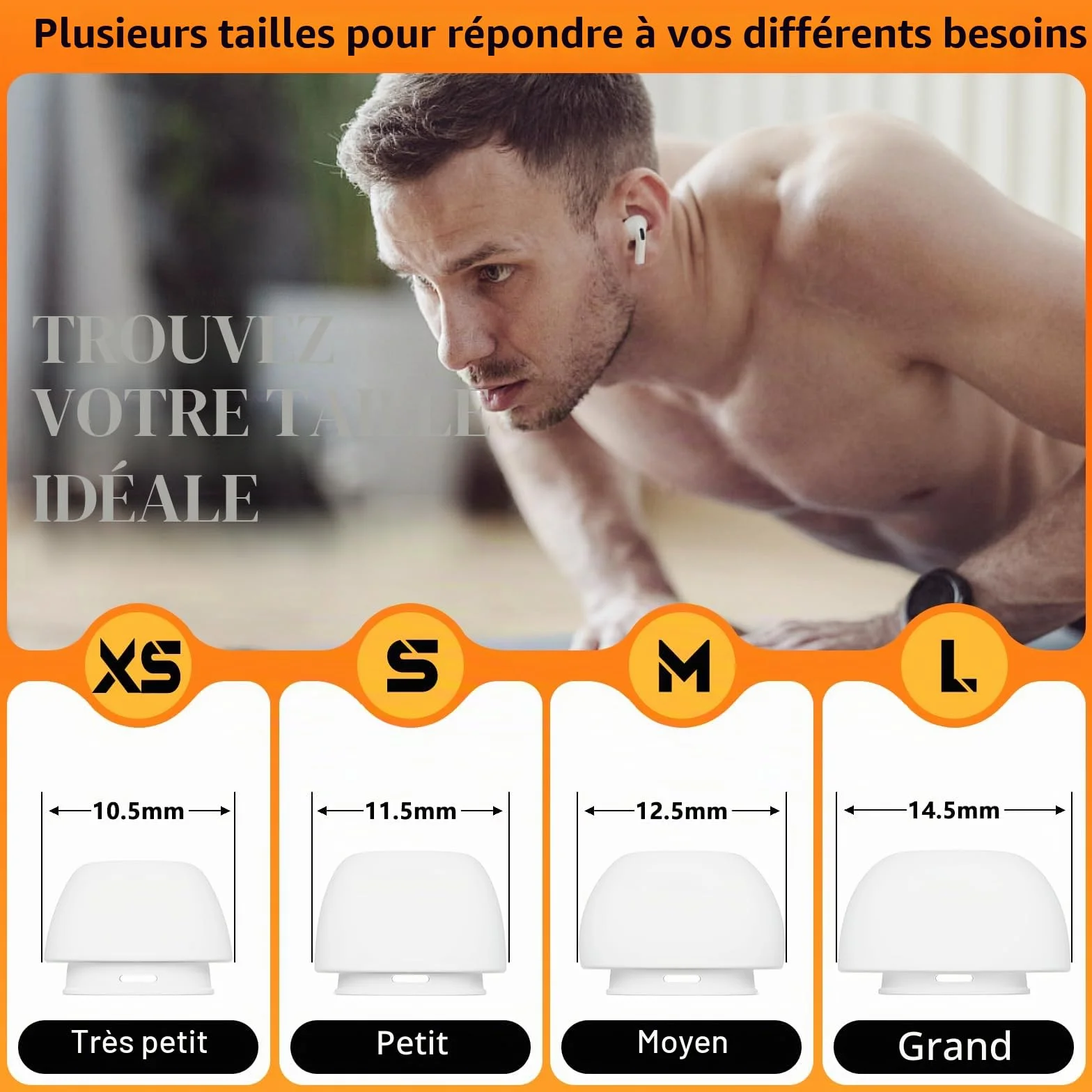 AirPods Pro Écouteurs de Rechange 4 Paires Anti-Bruit Filtre Anti-Poussière