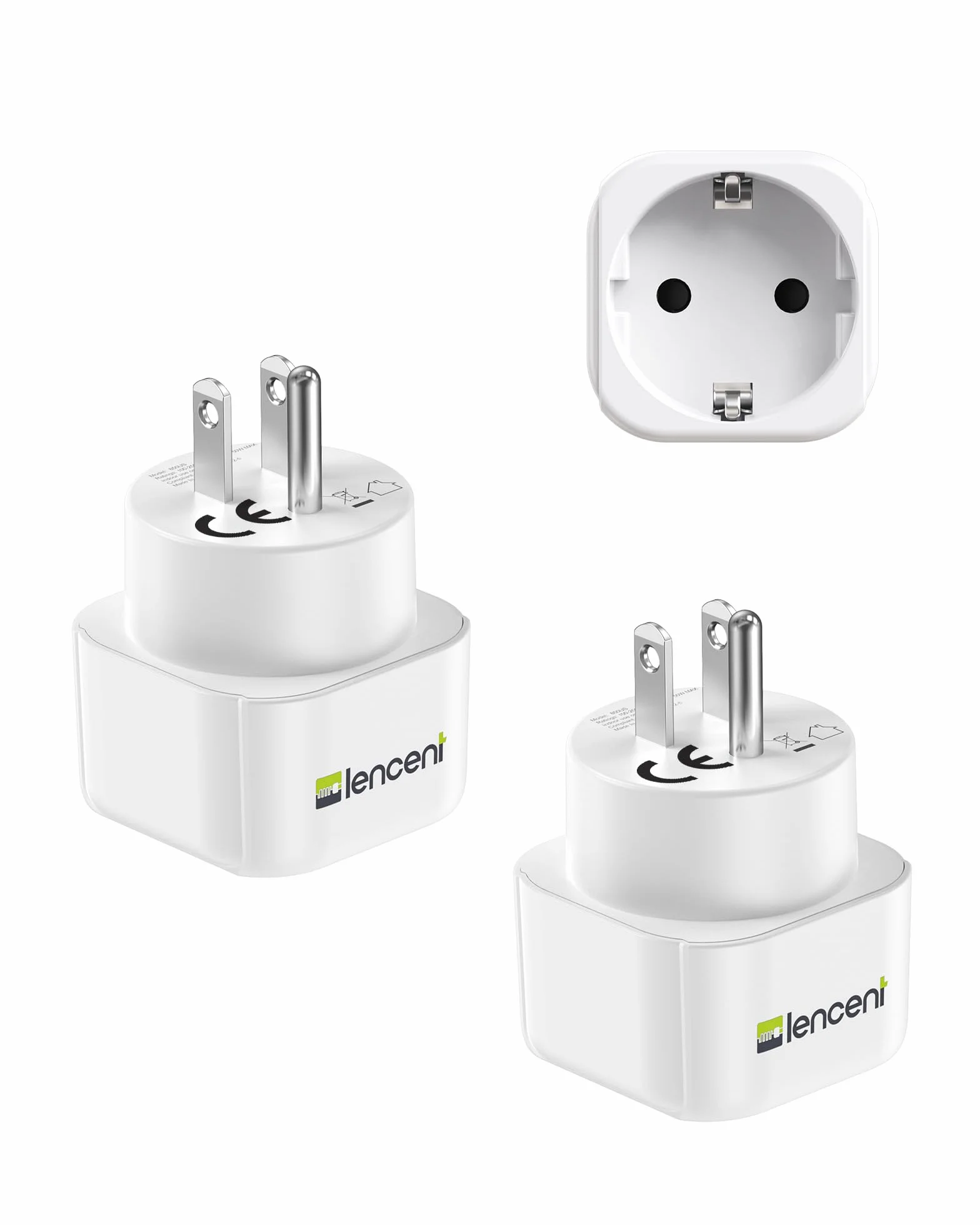 LENCENT Adaptateur Prise USA Voyage Canada Type B 2 Pièces