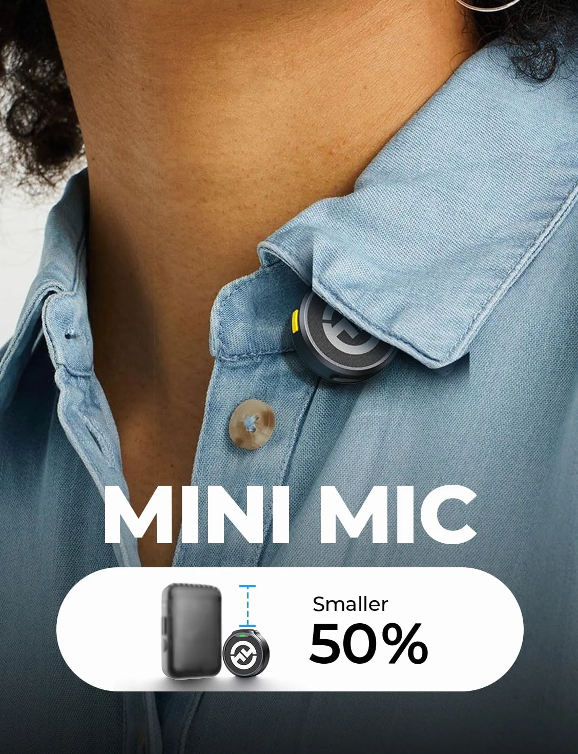 Hollyland Lark M2 Micro Cravate sans Fil (2TX+3RX) pour Camera, iPhone, Android, PC, 300 m Portée, Qualité Audio Hi-Fi, Réduction du Bruit, 40H Utilisation, Micro Lavalier pour Livestreaming Vlog-Noir