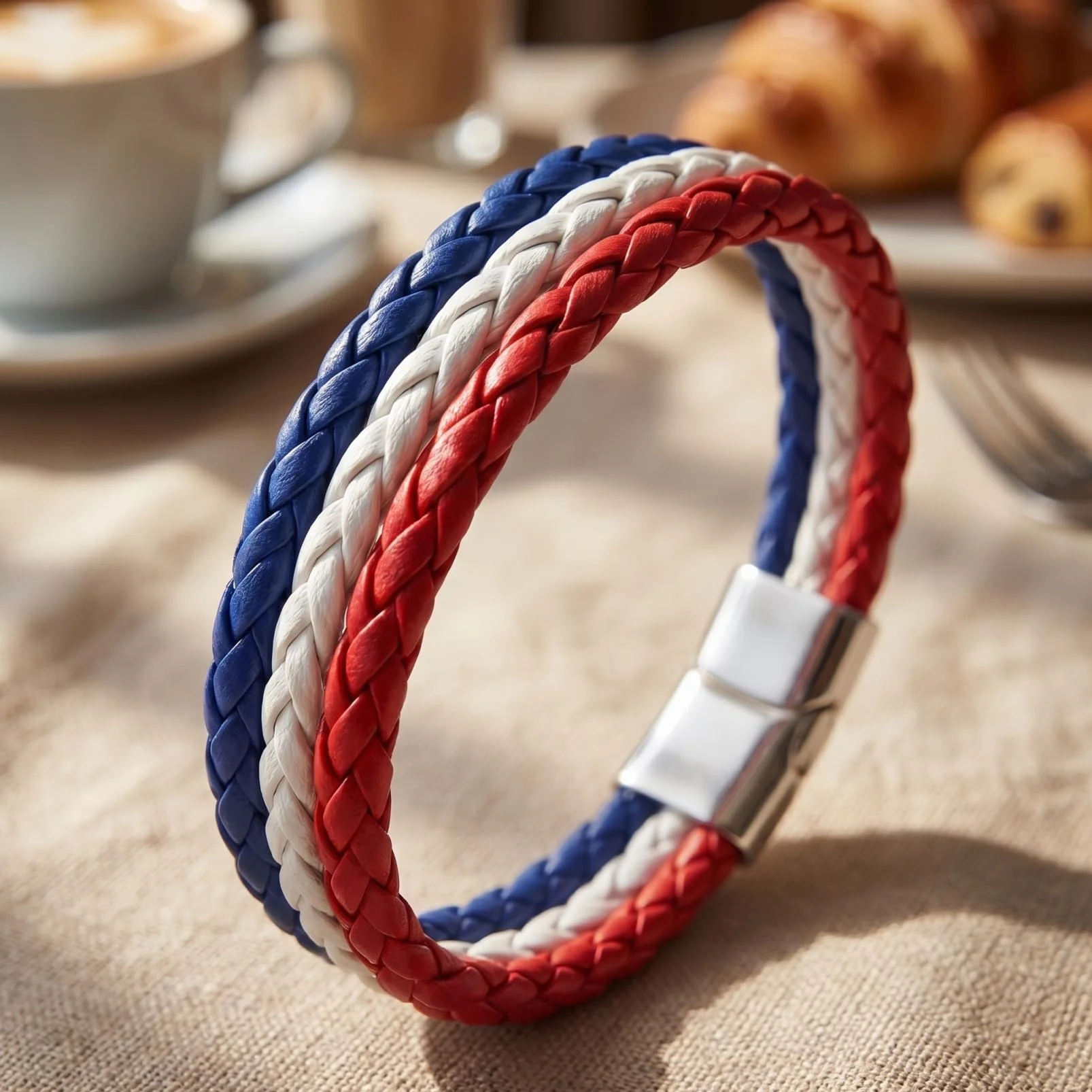GALPADA Bracelets Pays Drapeau Match de Football Accessoires à Tisser Bijoux