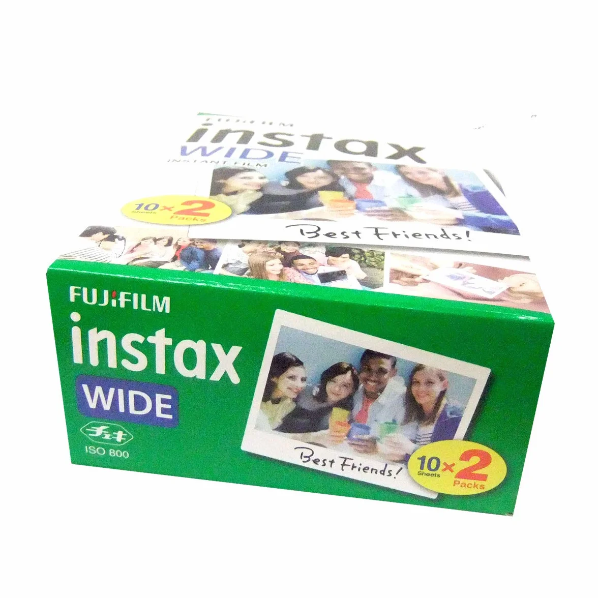 Fujifilm Instax Wide – Lot de 5 boîtes de 20 pellicules (100 photos format large) pour appareil photo instantané Fuji Instax 210 200 100 300