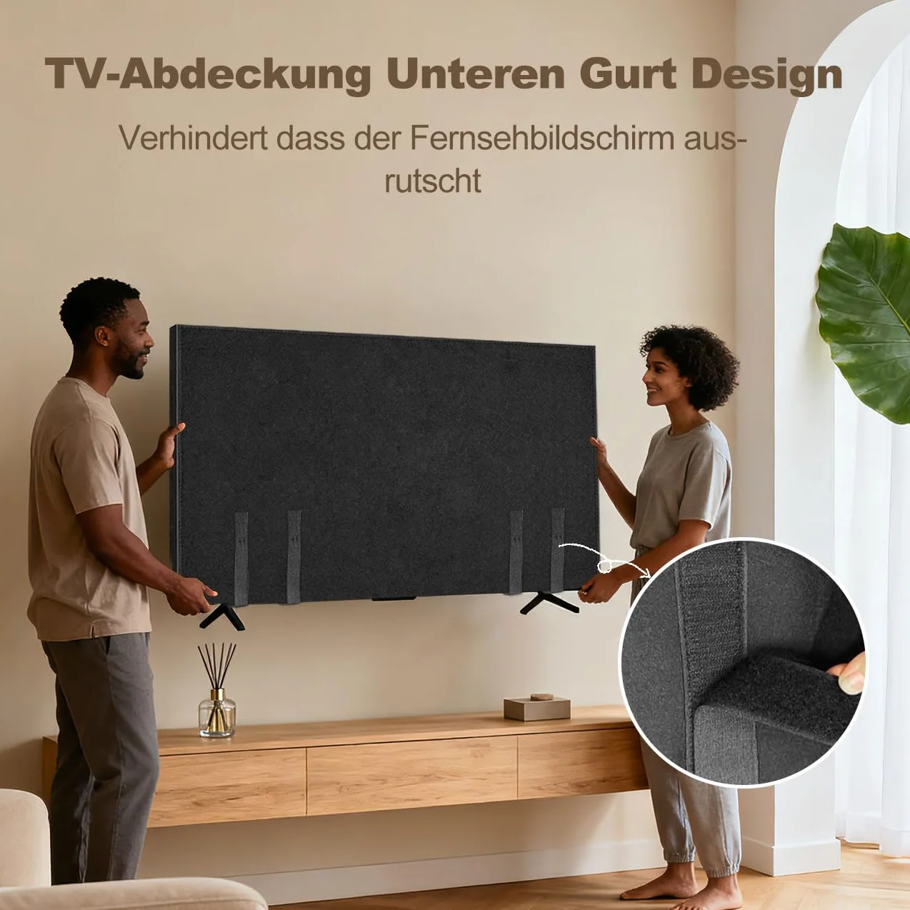 Housse de protection pour TV écran plat 65 x 36 pouces déménagement rénovation stockage