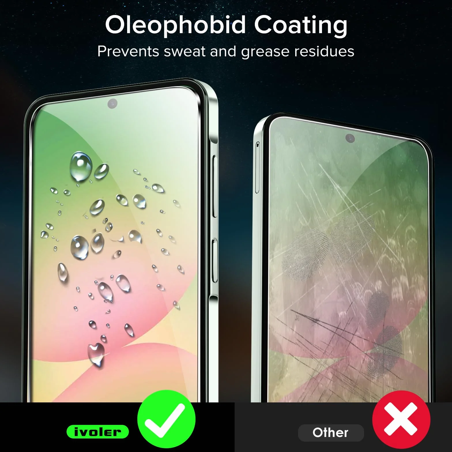 ivoler Verre Trempé pour Samsung Galaxy A56 5G Installation en 30 Secondes, Outil d'Installation Facile, Protection d’écran en 9H Dureté, Anti-Rayures, sans Bulles - 2 Pack