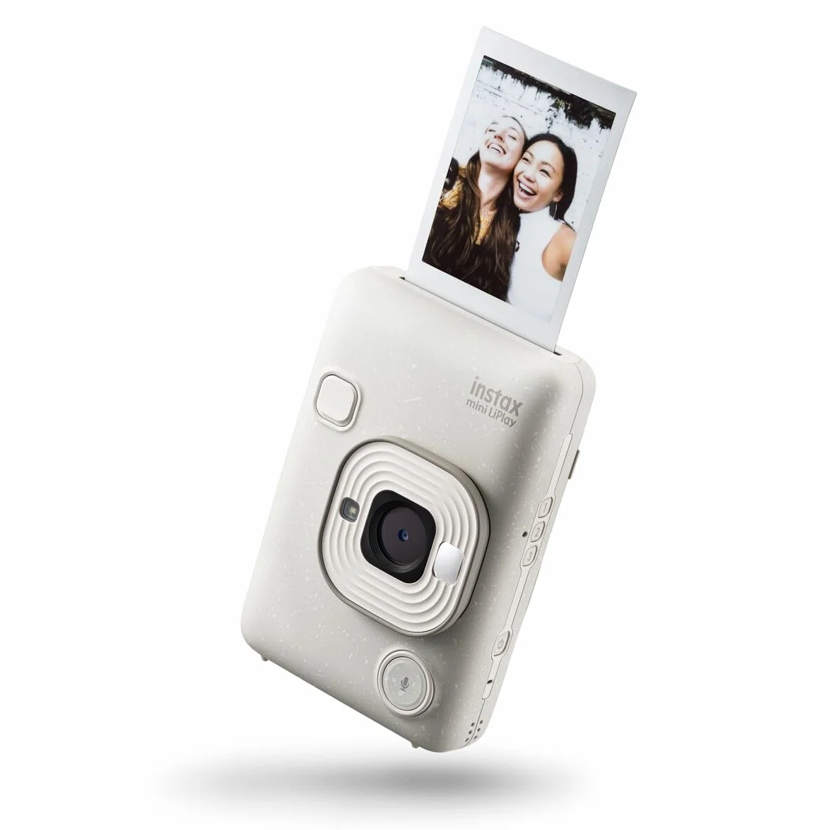 instax Appareil Photo instantané Hybride Mini LiPlay Blanc Vaporeux avec écran LCD arrière de 2,7 Pouces, Emplacement pour Carte Micro SD, Chargement USB Type-c, Film Vendu séparément