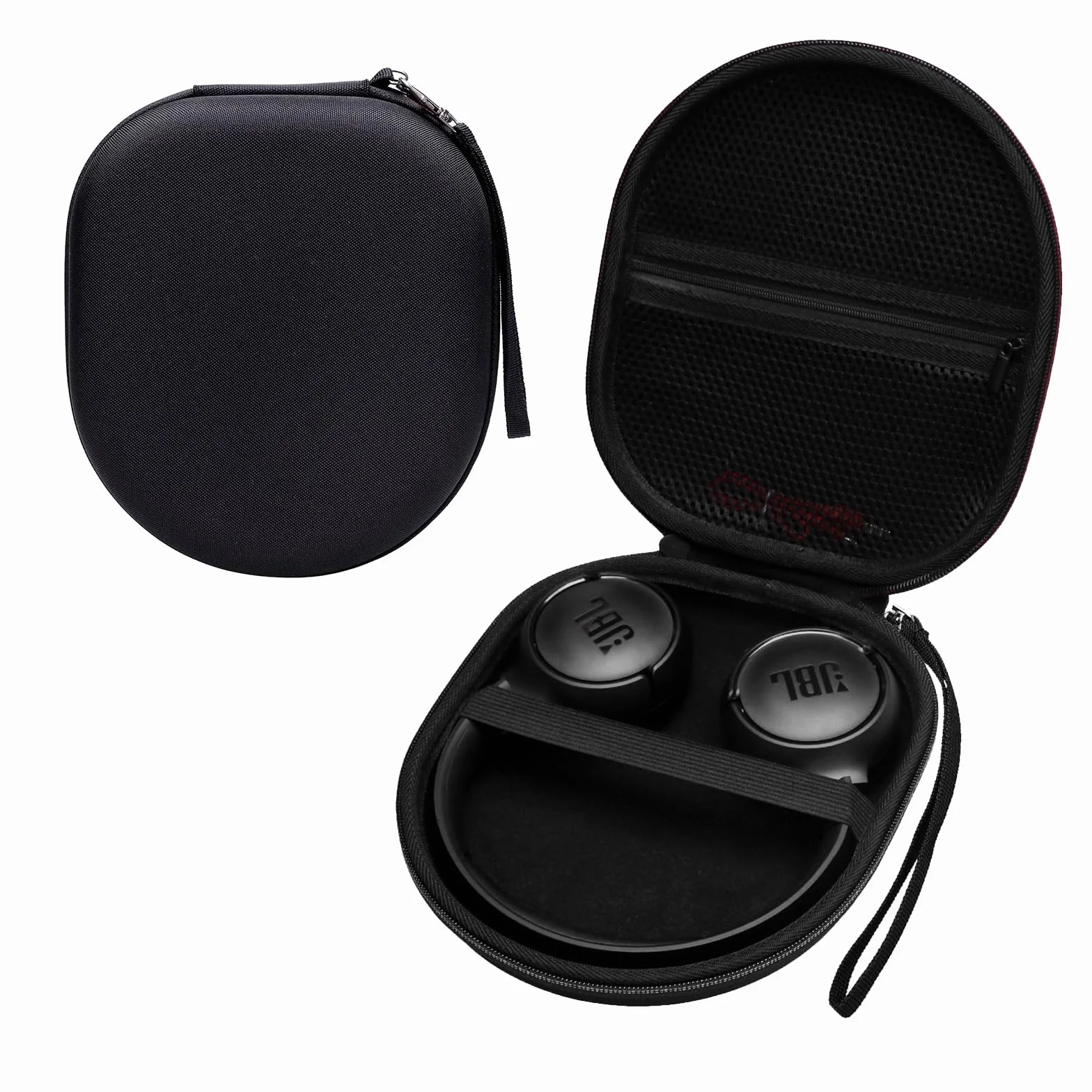 XANAD Housse Étui Casque JBL Tune 530BT 520BT 510BT 680NC 670NC 660BTNC Junior 470NC 320BT Soundcore Q20i Q30 Sony 720N 520 MDR-ZX110 Sac de Transport Rigide Cadeau Enfant Voyage École (Noir)