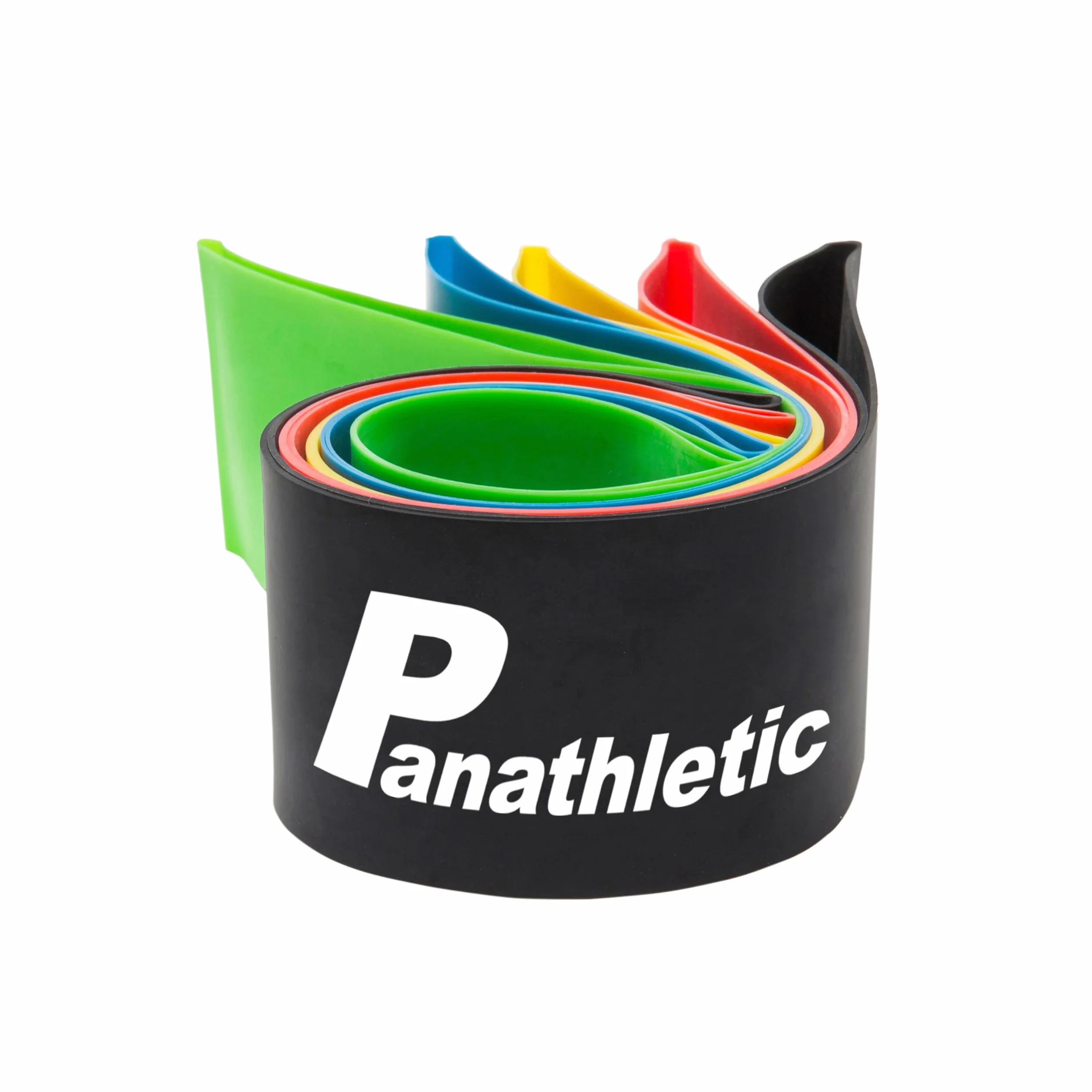 Panathletic Bandes Élastiques Fitness Set de 5 – 5 Niveaux de Tension, Guide d’Exercices, Sac de Transport