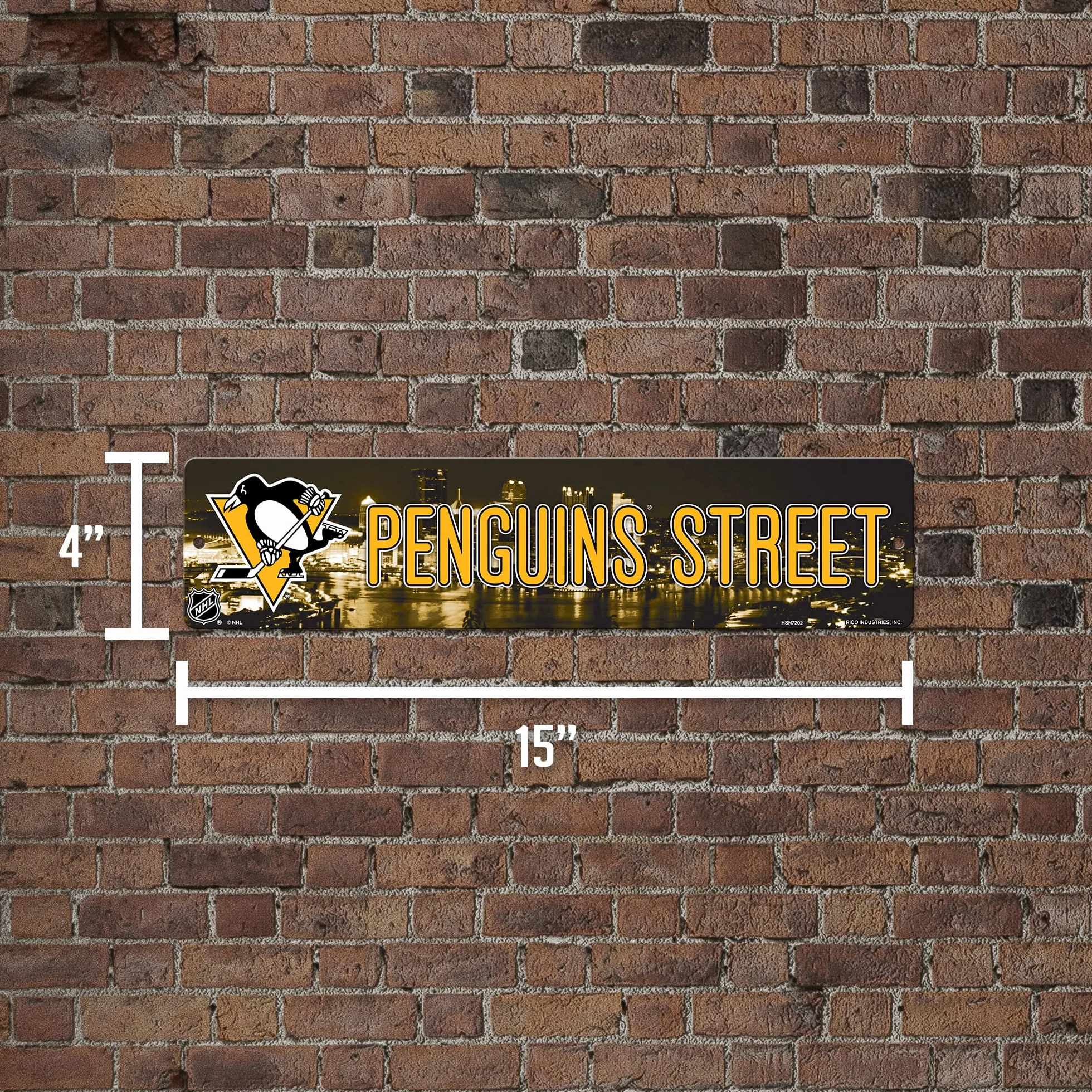 NHL Chicago Blackhawks Haute résolution Plaque de Rue Plastique