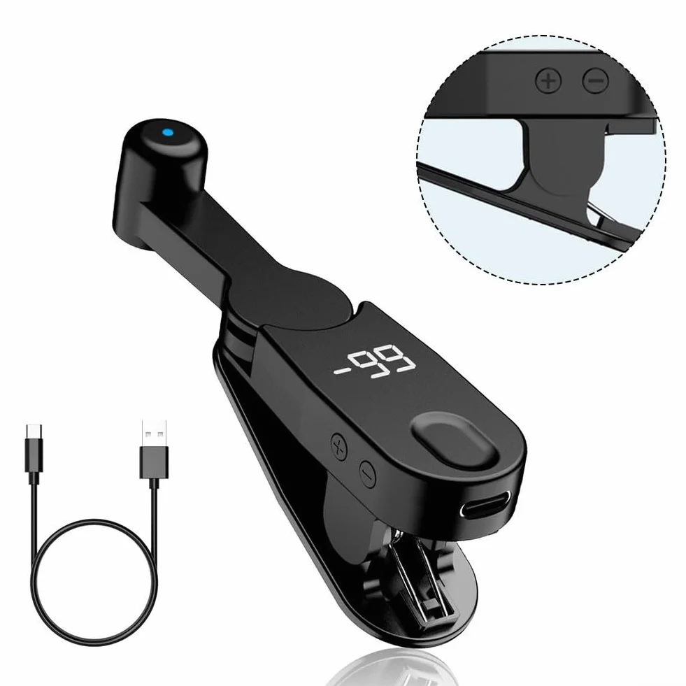 Clicker automatique avec 99 clics par seconde et 1 à 198 paramètres de vitesse Affichage numérique HD Design compact portable pour téléphones portables et tablettes pour jeux et diffusions en direct