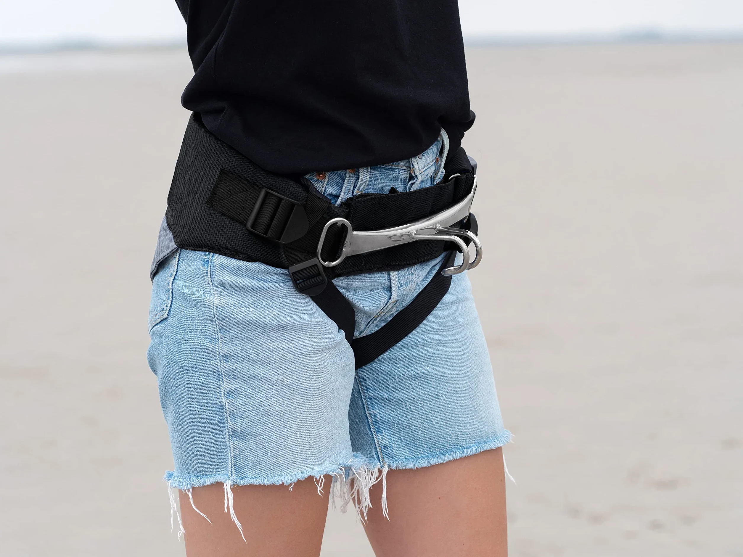 Wolkenstürmer Trapèze universel noir pour Harness Fix Taille S-XL Harnais cerf-volant