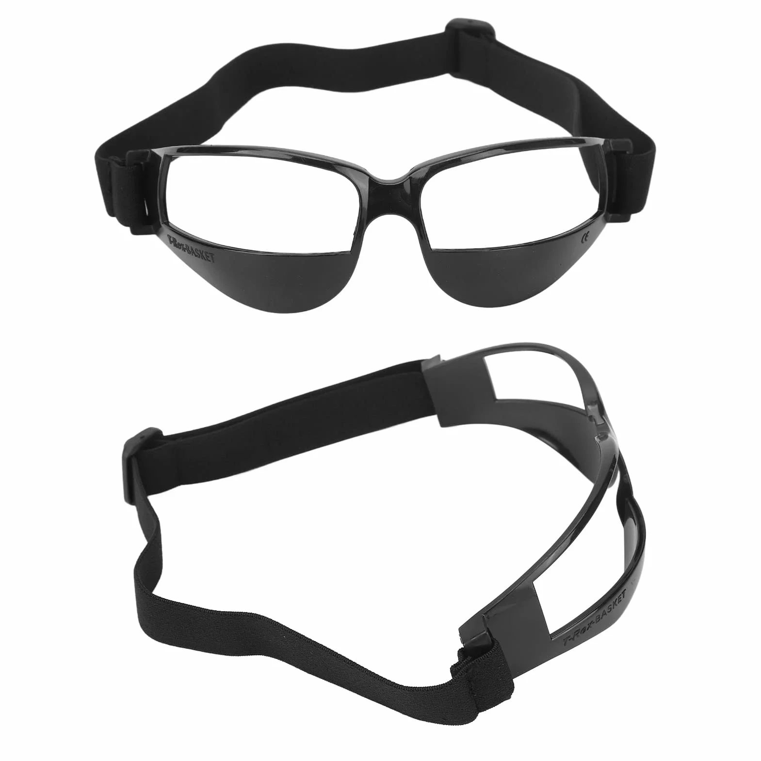 Lunettes de Basket-Ball Noires Anti-Chocs Réglables